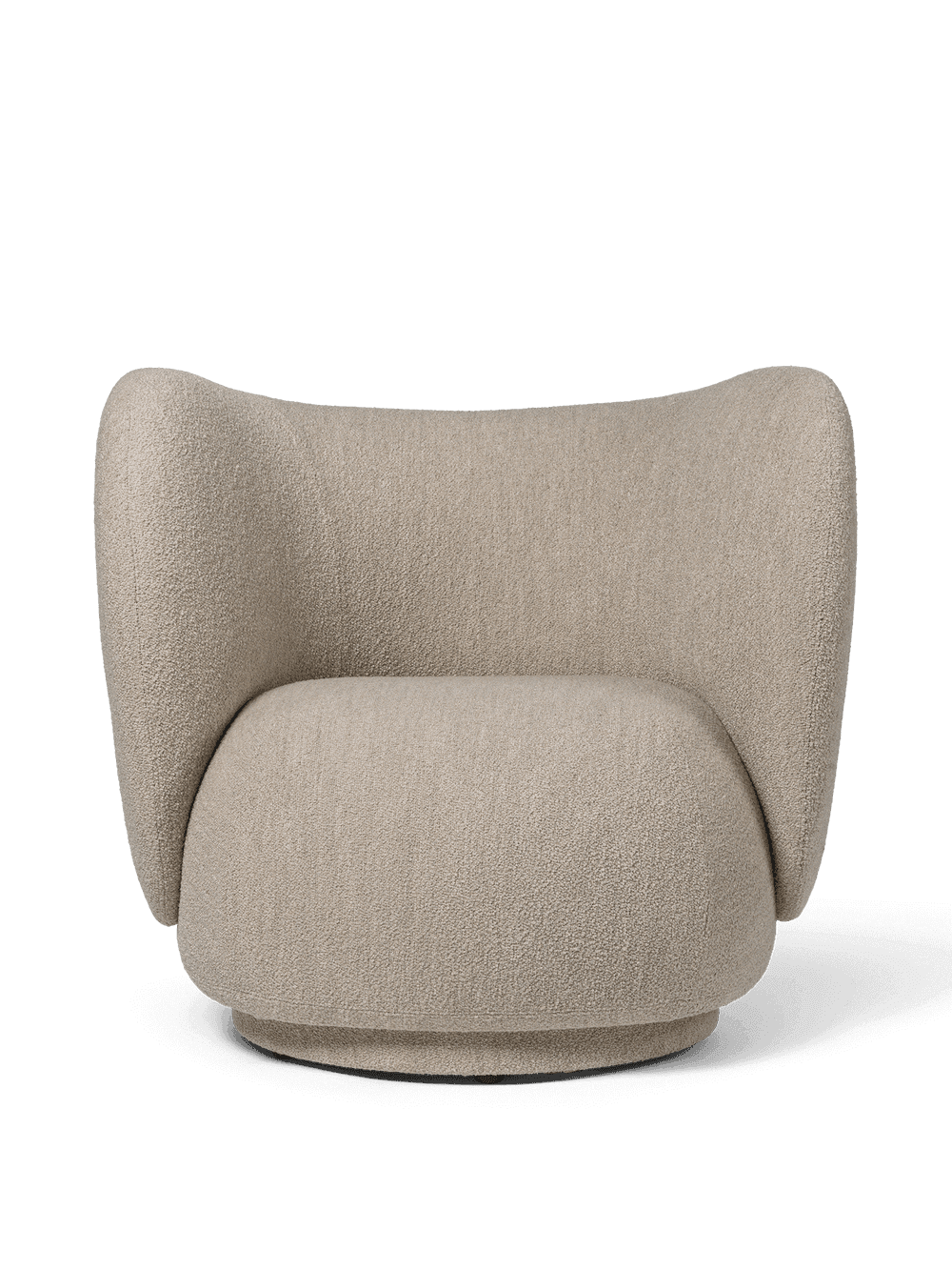 Ferm Living Rico Lounge Chair - Soft Bouclé - Natural — фото 2