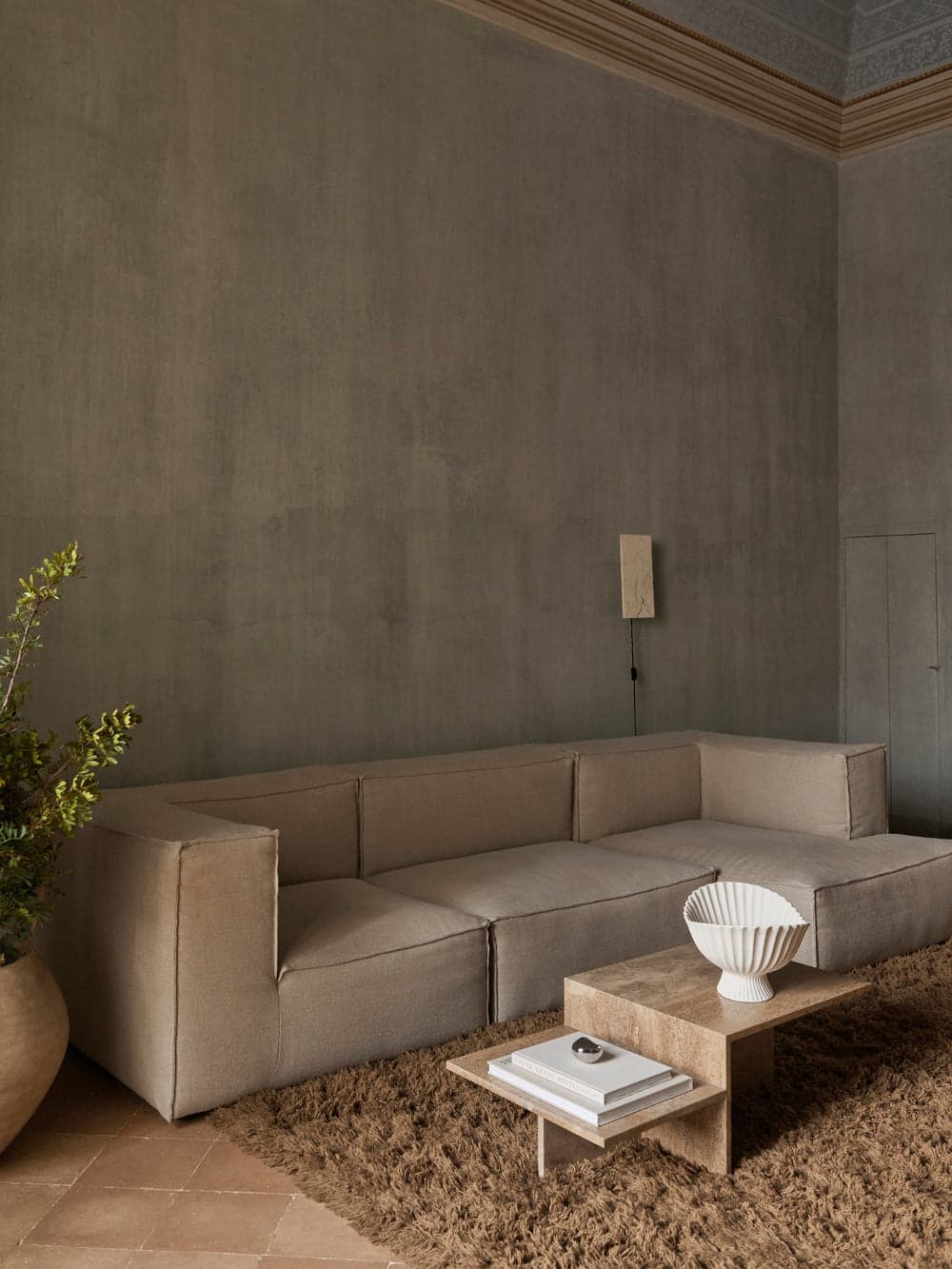 Ferm Living Catena Sofa Armrest Right L401 - Rich Linen - Natural — фото 3