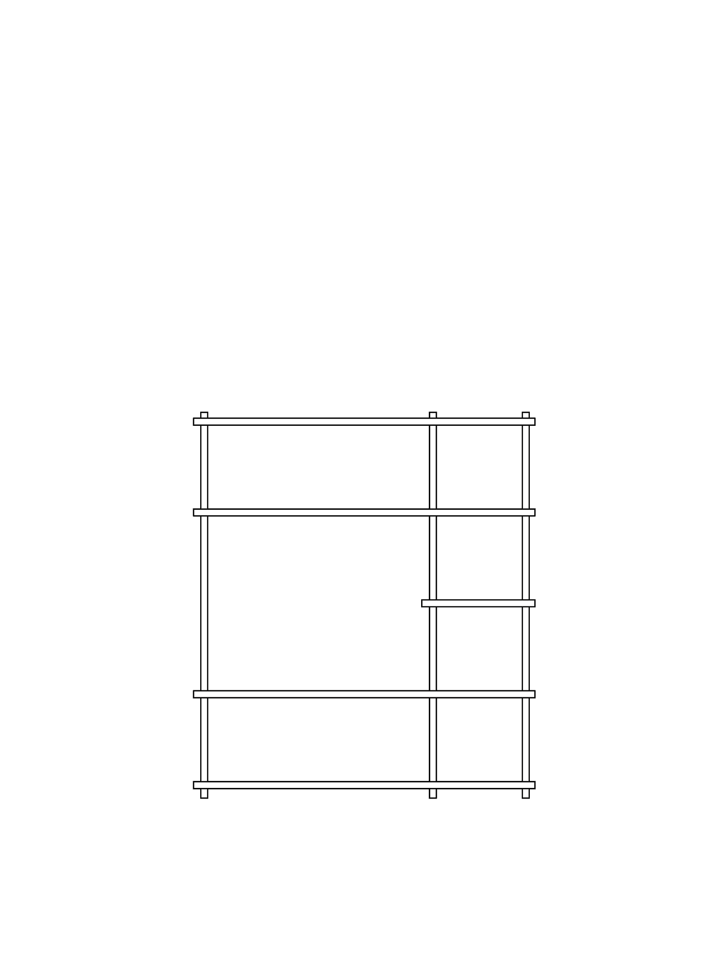 WOUD Elevate shelving - system 7