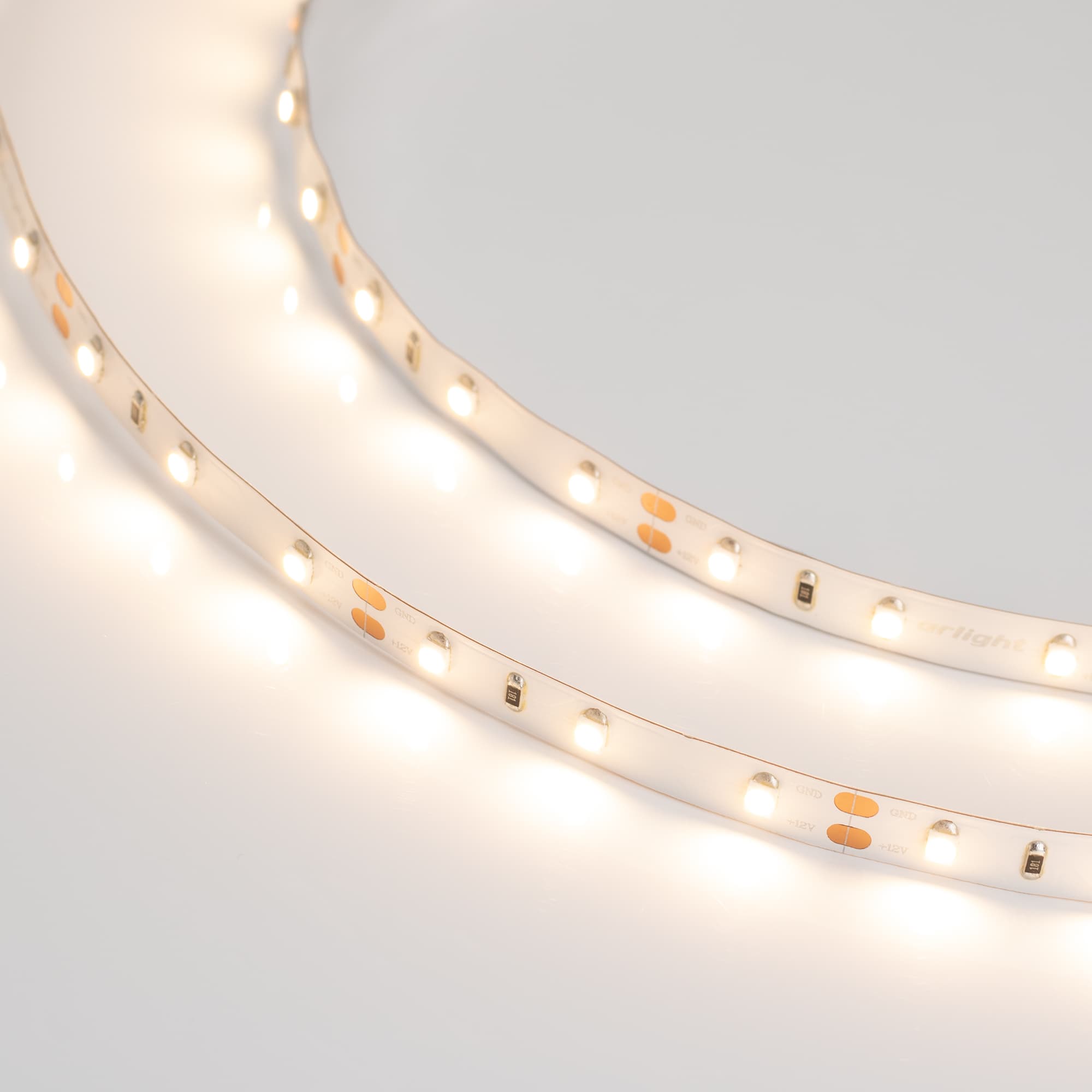 Светодиодная лента RT 2-5000 12V Warm2700 (3528, 300 LED, LUX) (Arlight, 4.8 Вт/м, IP20) 010597(B) — фото 2