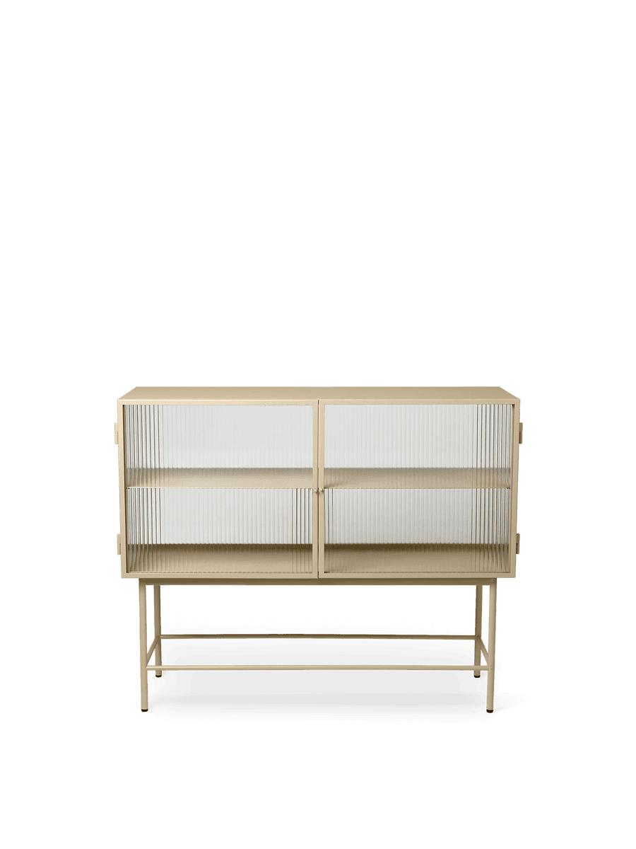 Ferm Living Haze Sideboard - Reeded Glass - Cashmere