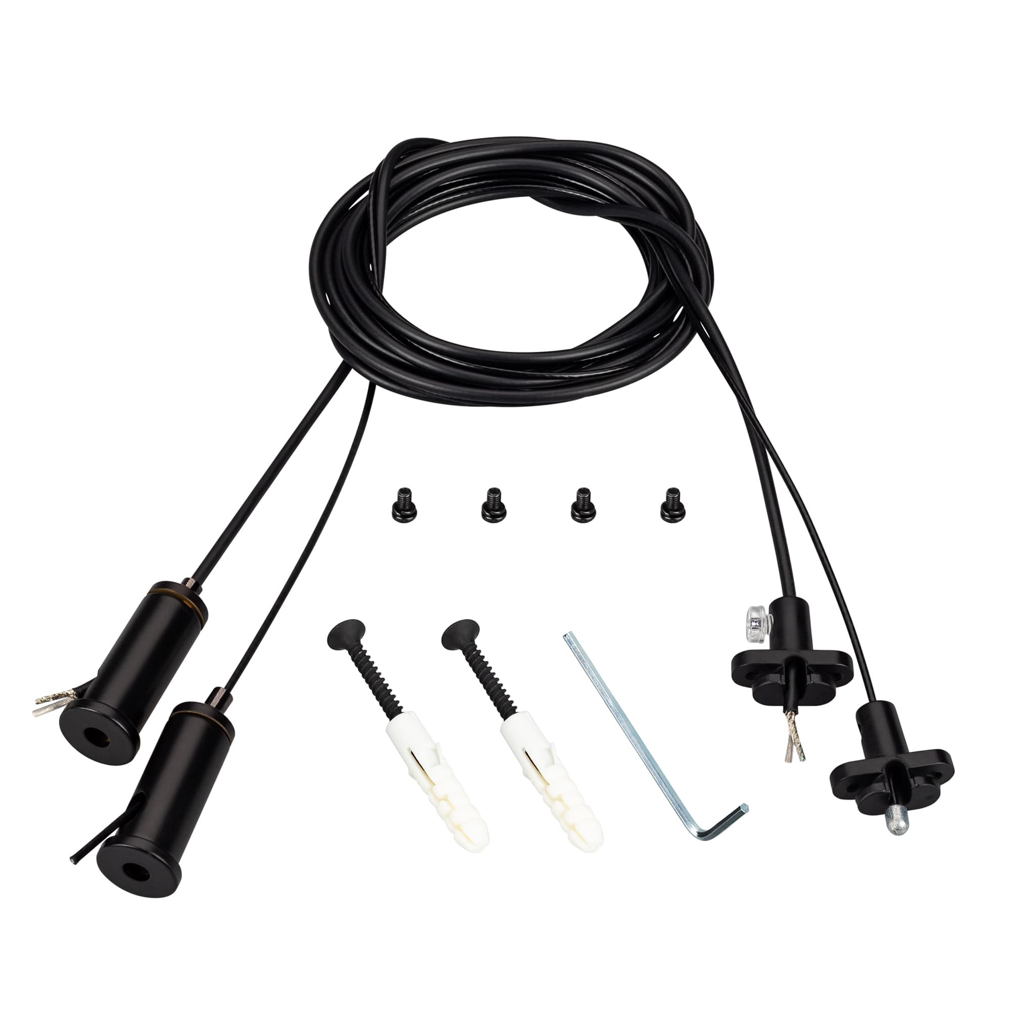 Подвес токопроводящий ARL-2x2m Set BLACK (Pad 15x2mm, 2x20AWG) (Arlight, провод 2x0.5) 041948