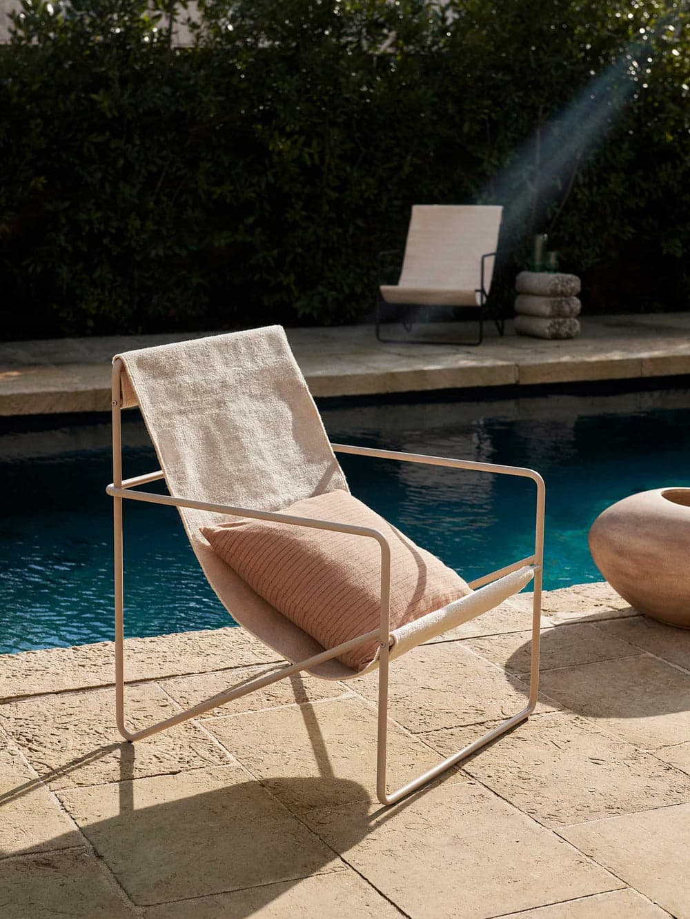 Ferm Living Desert Lounge Chair - Cashmere - Cloud — фото 3