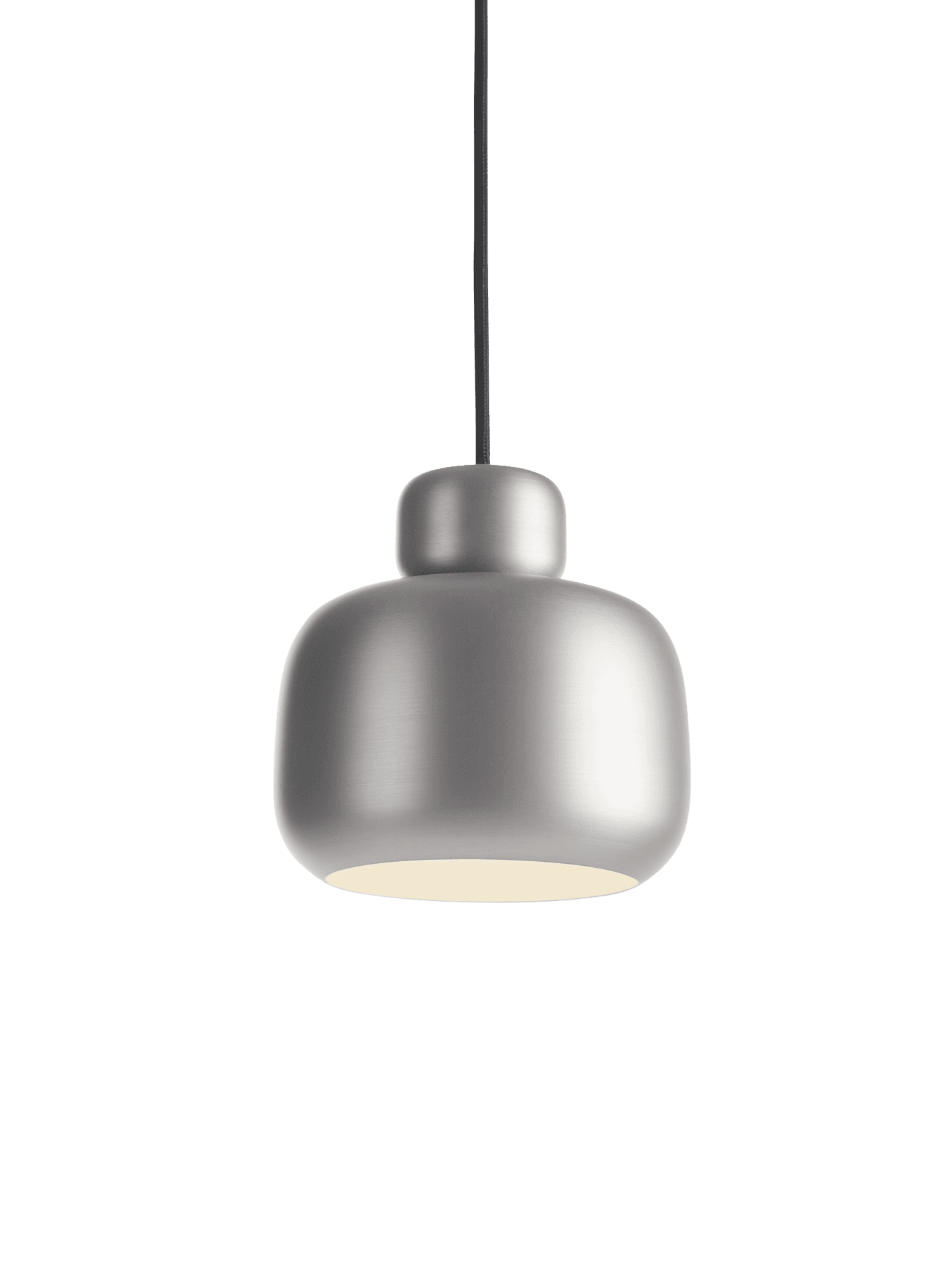 WOUD Stone pendant (Small) - Brushed metal finish