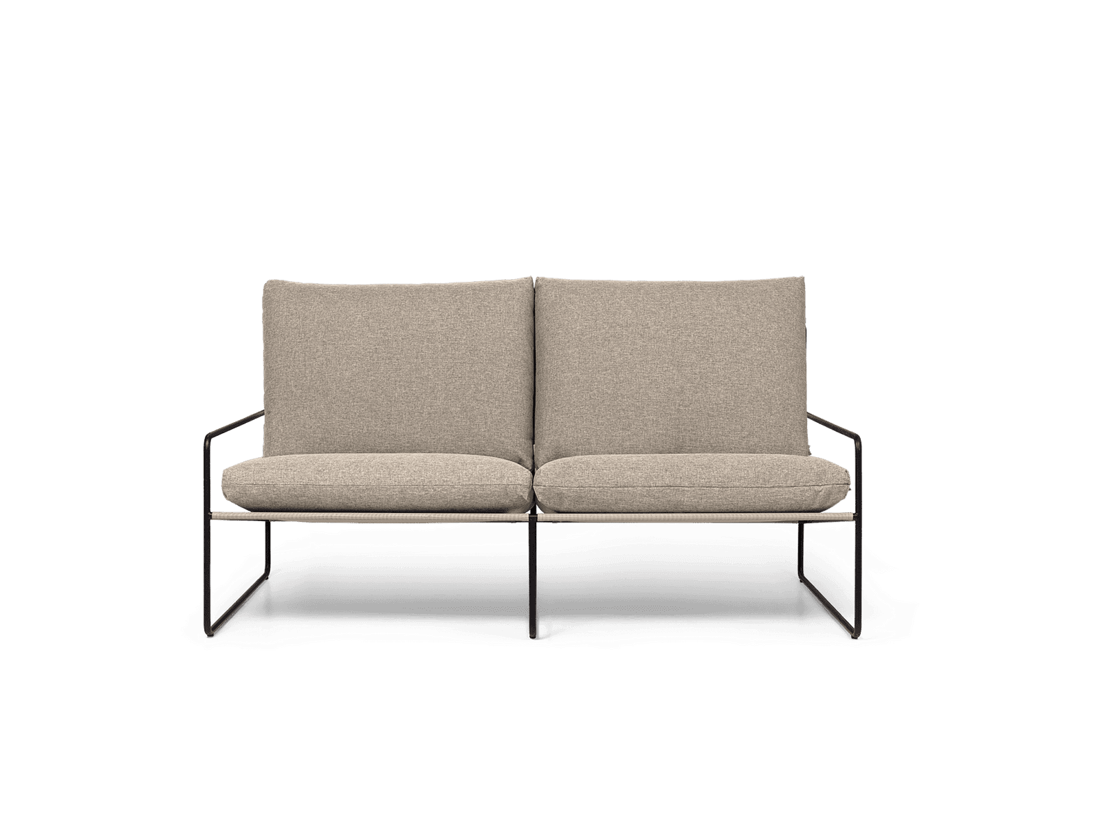 Ferm Living Desert 2-seater - Black - Dolce - Dark Sand