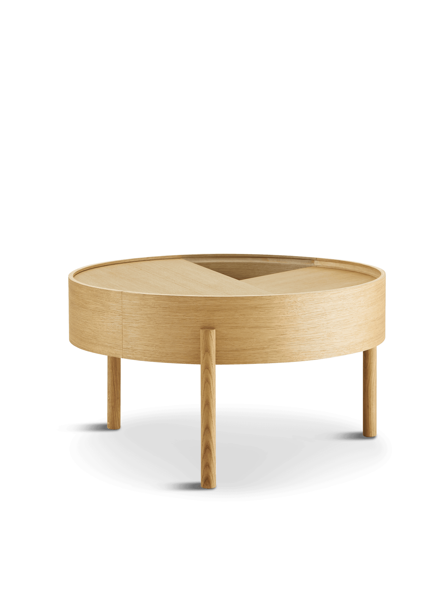 WOUD Arc coffee table (66 cm) - Oiled oak