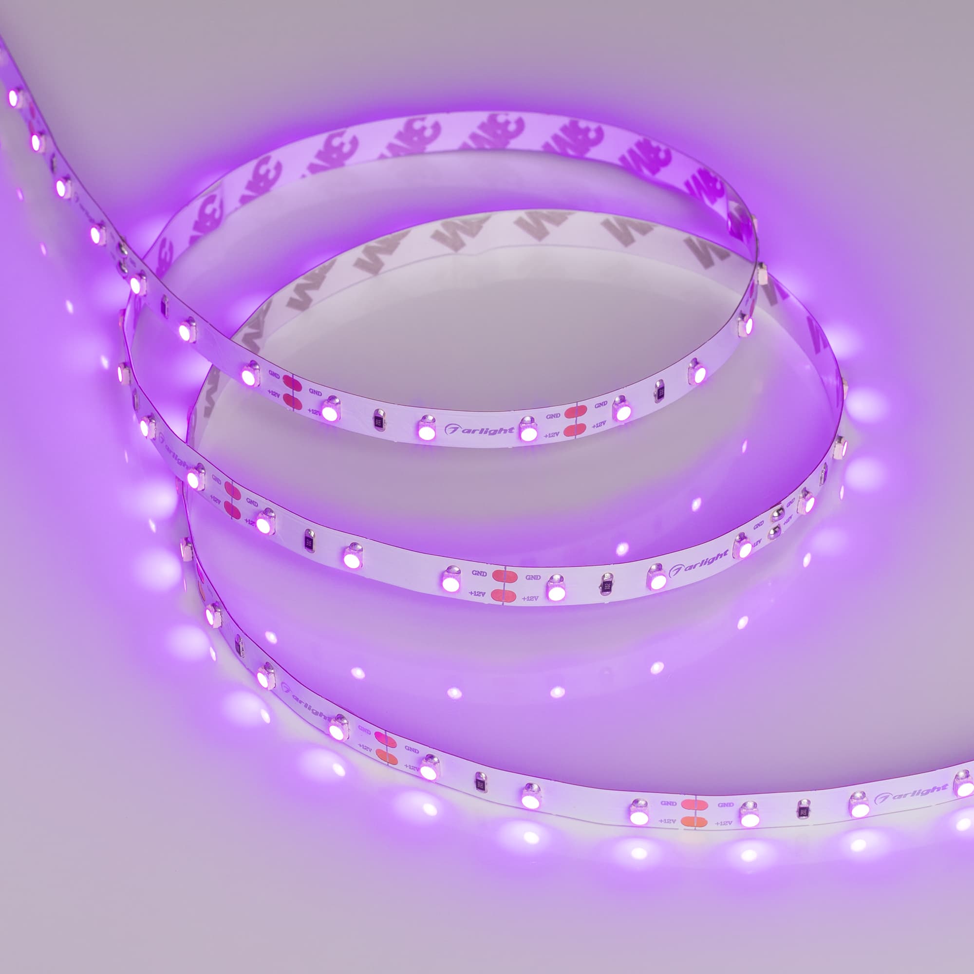 Светодиодная лента RT 2-5000 12V Pink (3528, 300 LED, LUX) (Arlight, 4.8 Вт/м, IP20) 013571 — фото 2