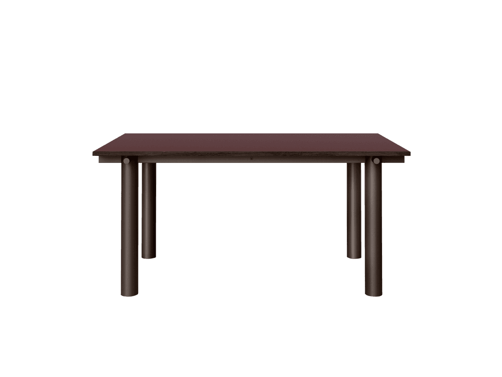 Ferm Living Atura Dining Table - Dark Chocolate/Burgundy Linoleum — фото 3