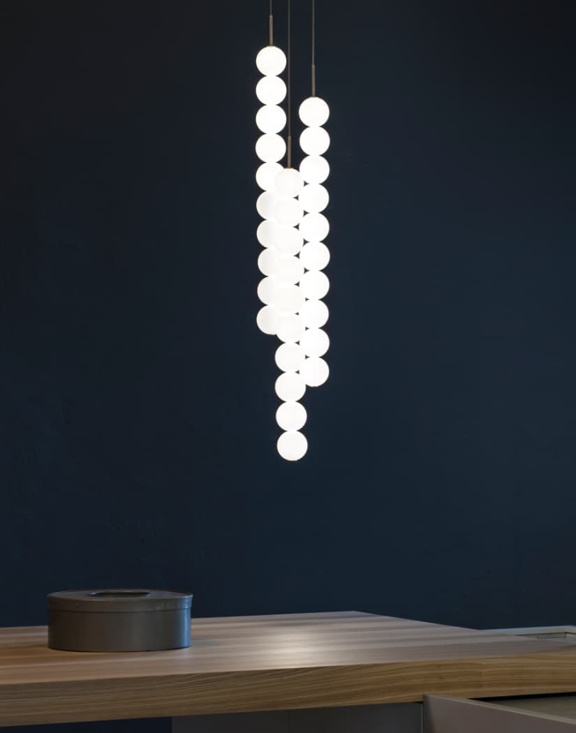 Terzani Abacus 3 round multi light pendant