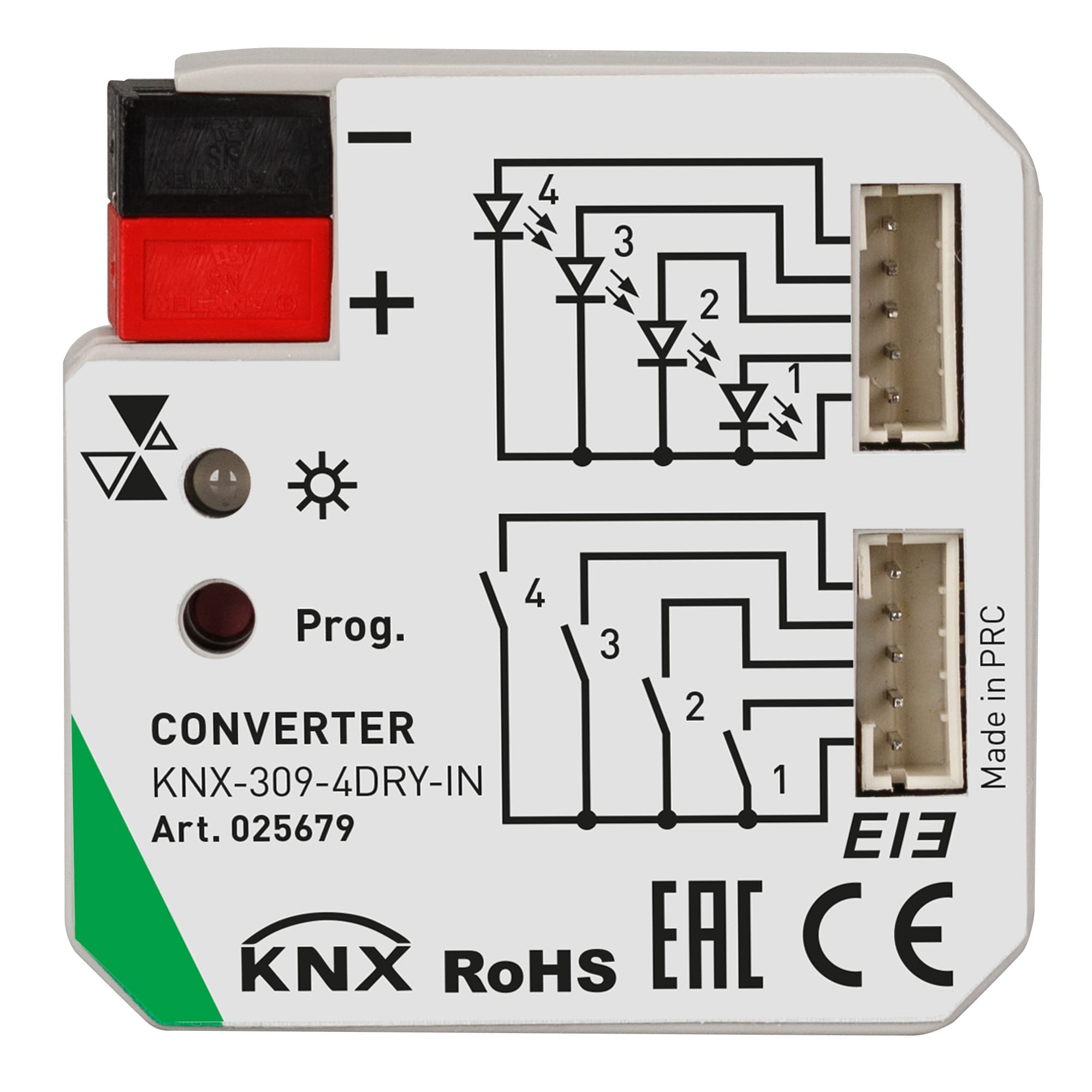 INTELLIGENT ARLIGHT Конвертер KNX-309-4DRY-IN (BUS) (IARL, IP20 Пластик, 2 года) 025679 — фото 2