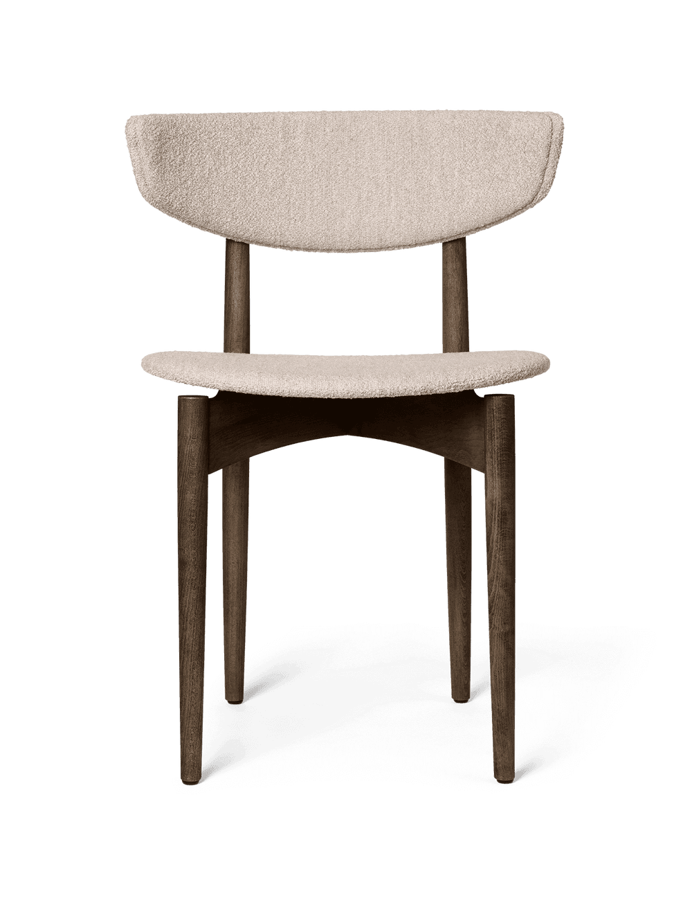 Ferm Living Herman Dining Chair - Upholstered - Soft Bouclé - Dark Stained Beech/Natural — фото 2