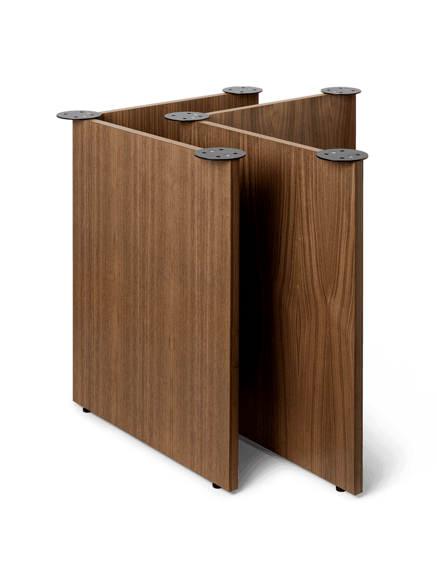 Ferm Living Mingle Table Legs - Walnut Veneer
