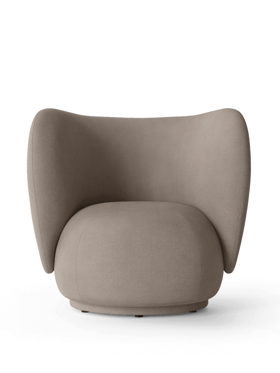 Ferm Living Rico Lounge Chair - Swivel - Brushed - Warm Grey