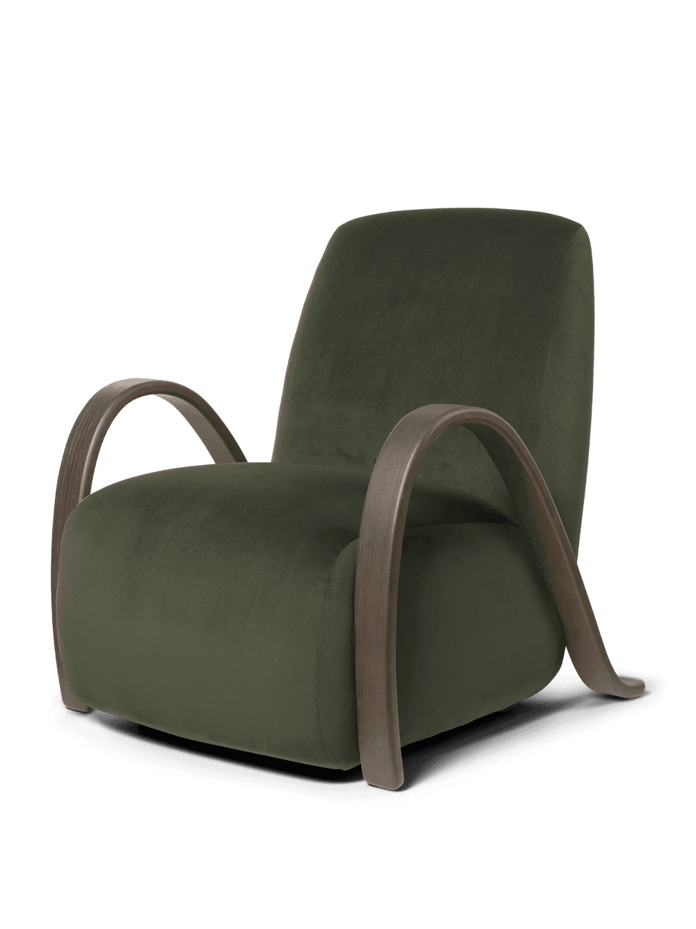 Ferm Living Buur Lounge Chair - Rich Velvet - Pine — фото 2