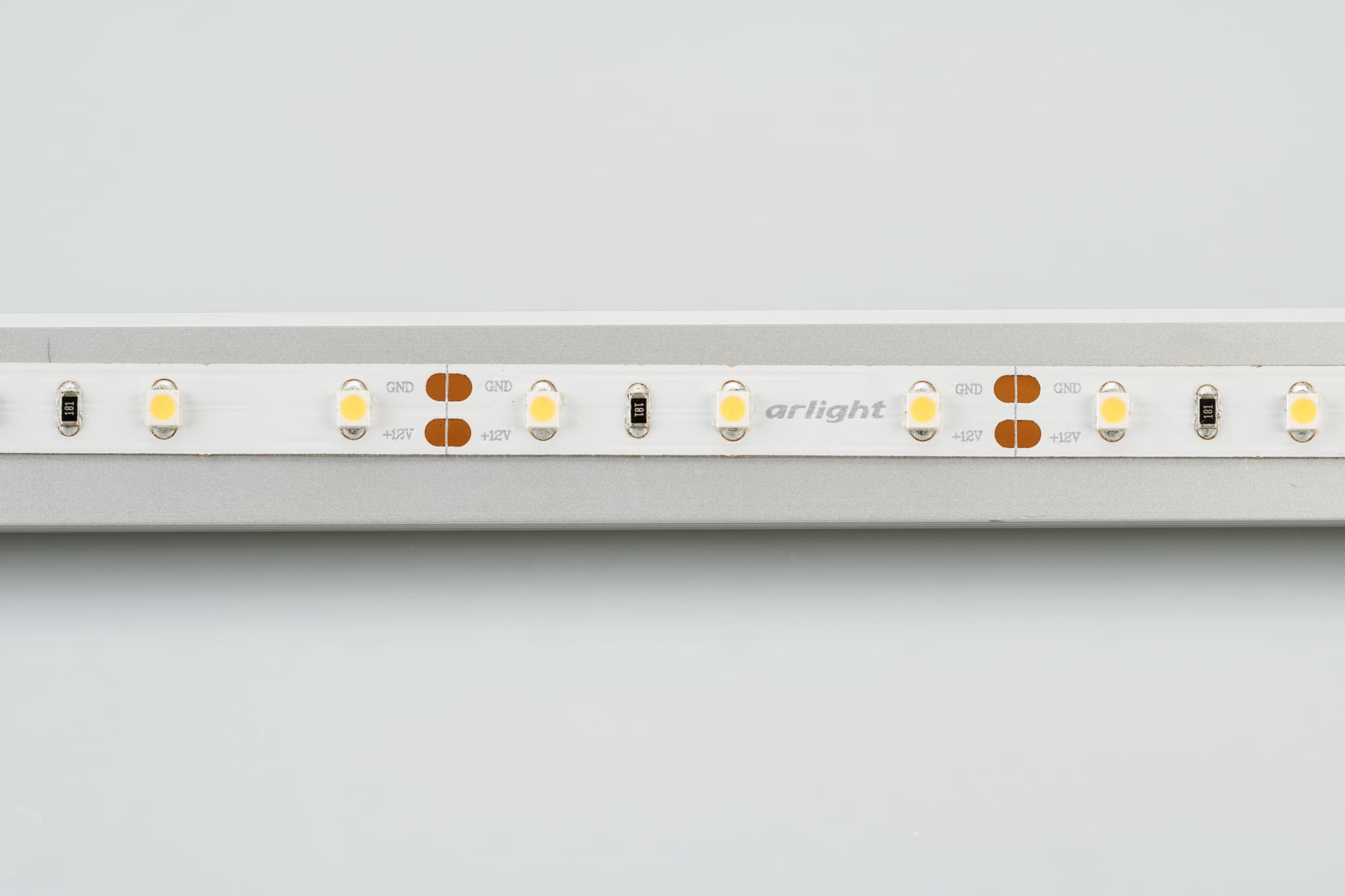 Светодиодная лента RT 2-5000 12V Warm2700 (3528, 300 LED, CRI98) (Arlight, 4.8 Вт/м, IP20) 021420(1) — фото 3