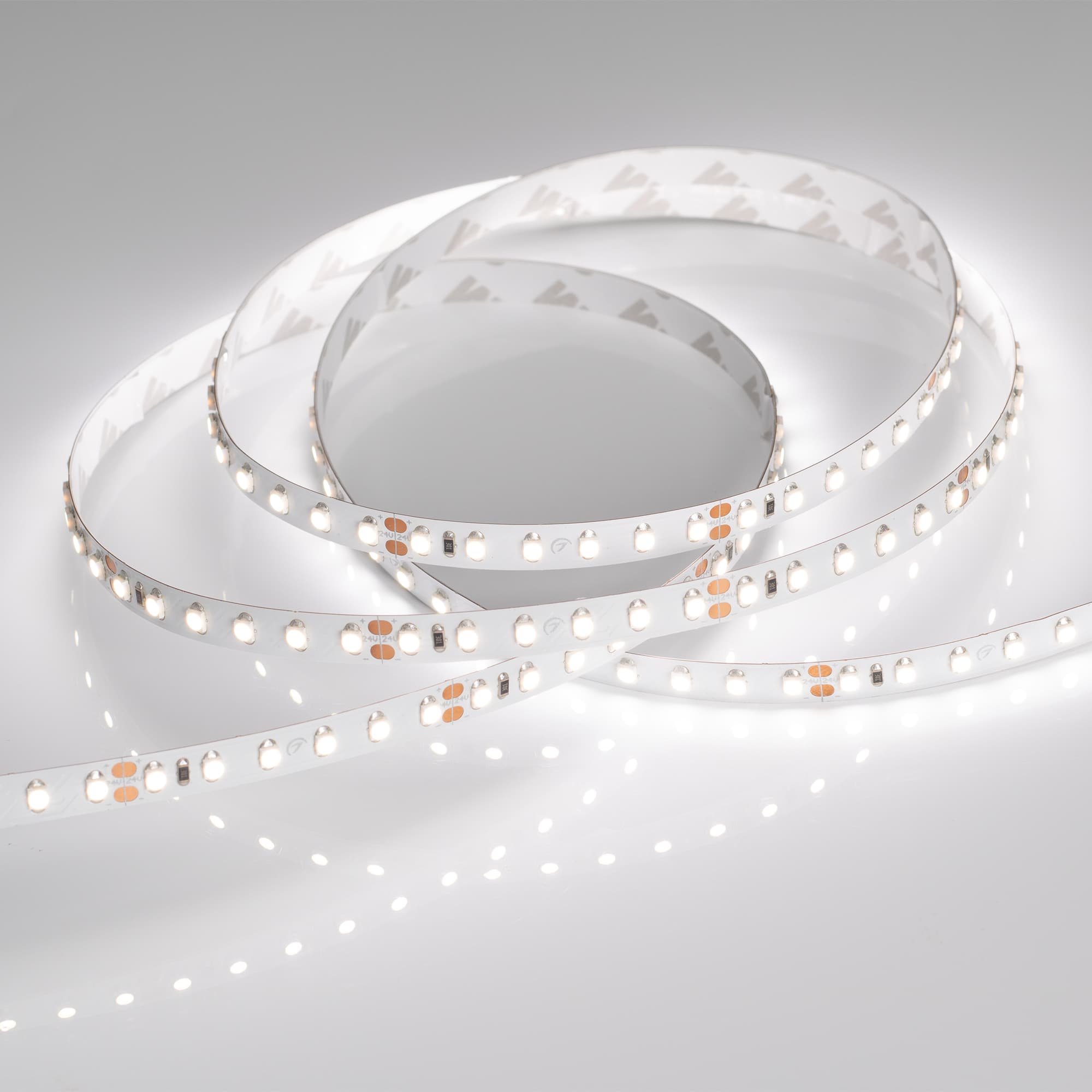 Светодиодная лента RT 2-5000 24V Day5000 2x (3528, 600 LED, CRI98) (Arlight, 9.6 Вт/м, IP20) 021415(1) — фото 2