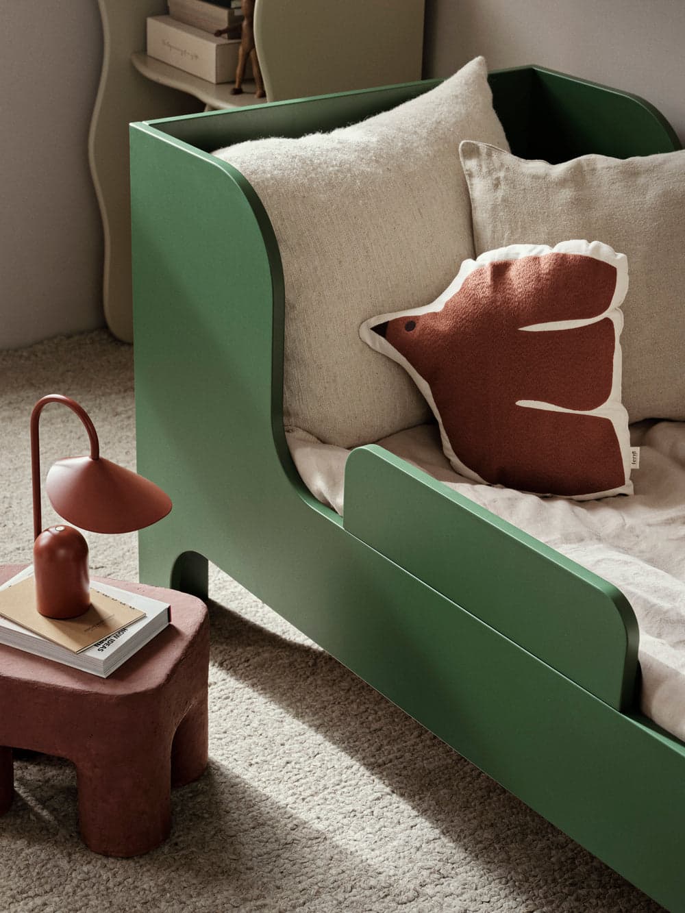 Ferm Living Podo Stool - Red Brown — фото 5