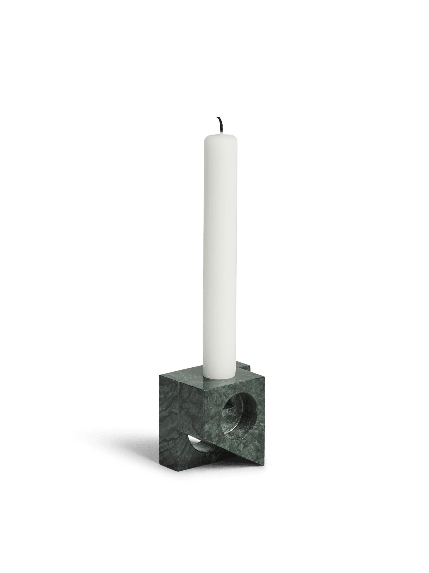 WOUD Jeu de dés 2 candle holder - Green