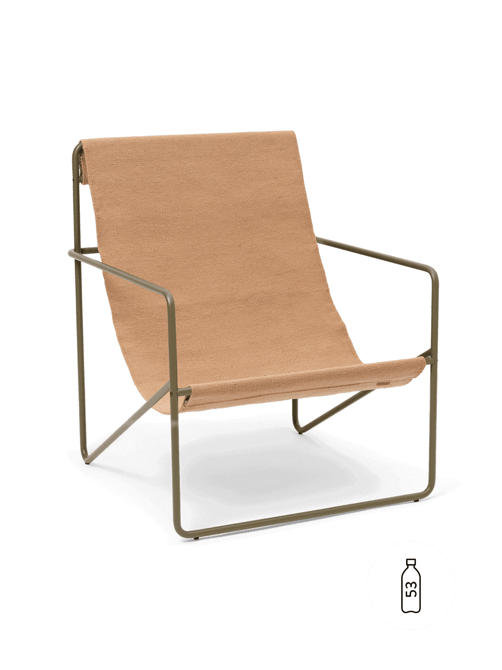 Ferm Living Desert Lounge Chair - Olive - Sand — фото 2