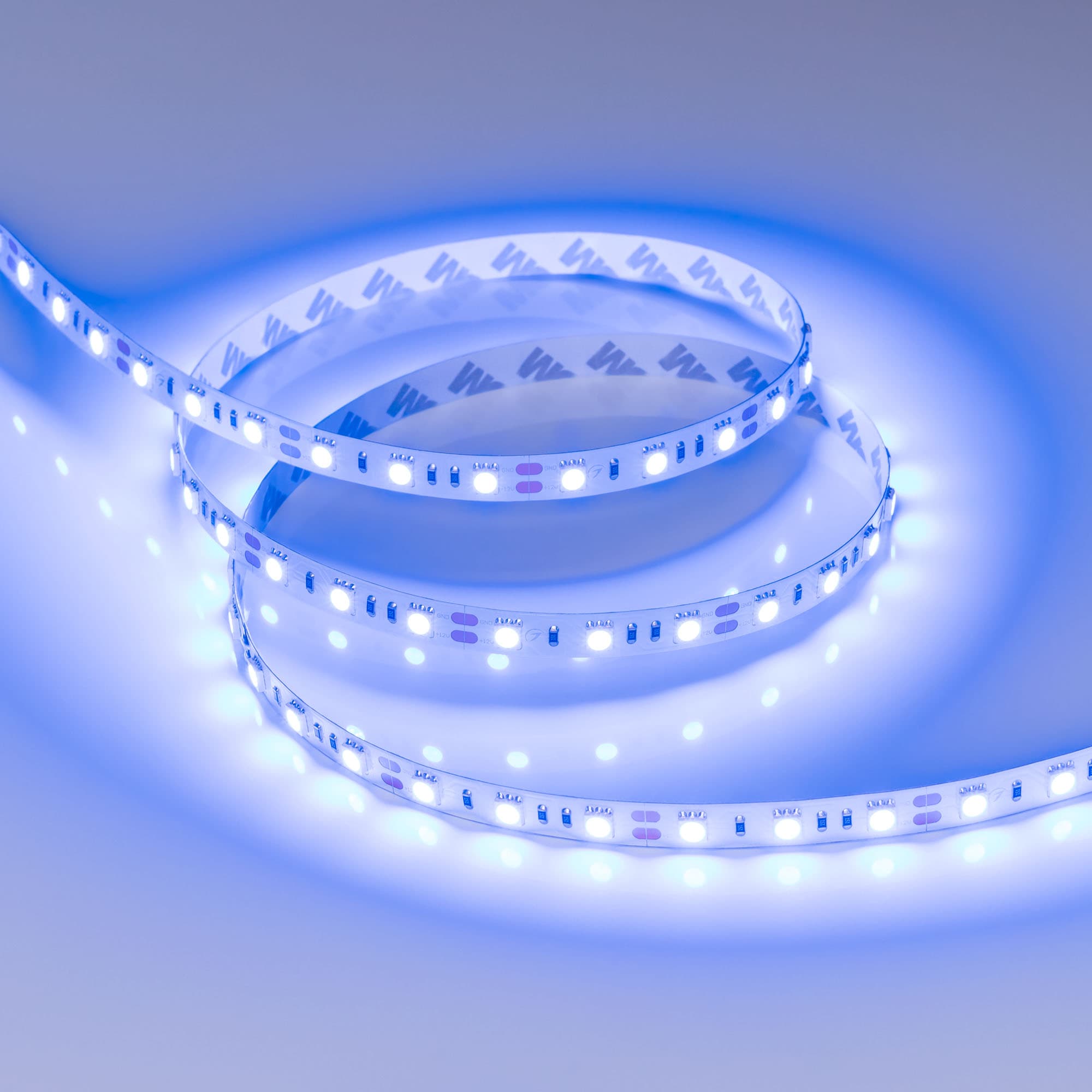 Светодиодная лента RT-B60-10mm 12V Blue (14.4 W/m, IP20, 5060, 5m) (Arlight, Открытый) 012336(2) — фото 5