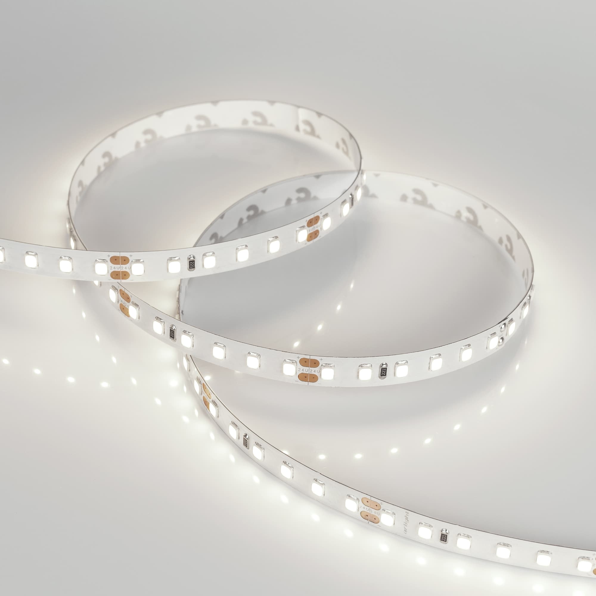 Светодиодная лента RT 2-5000 24V Day5000 2x (2835, 600 LED, CRI98) (Arlight, 14.4 Вт/м, IP20) 021403 — фото 2