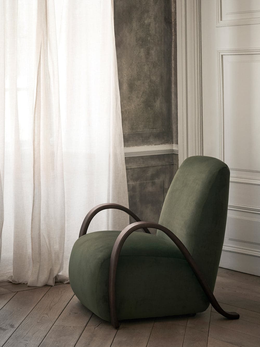 Ferm Living Buur Lounge Chair - Rich Velvet - Pine — фото 3