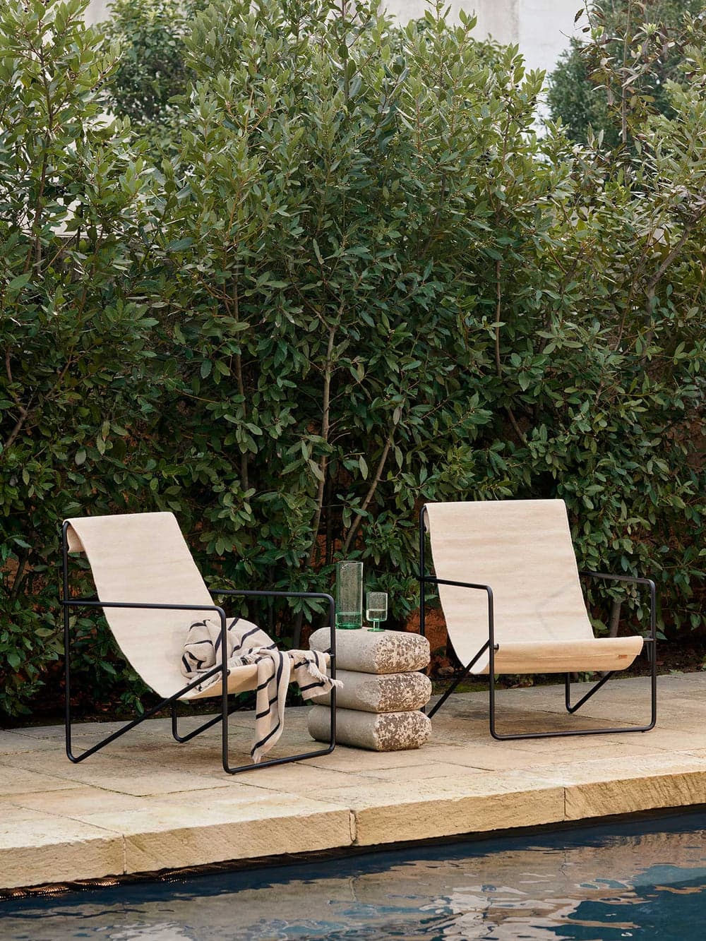 Ferm Living Desert Lounge Chair - Black - Cloud — фото 3