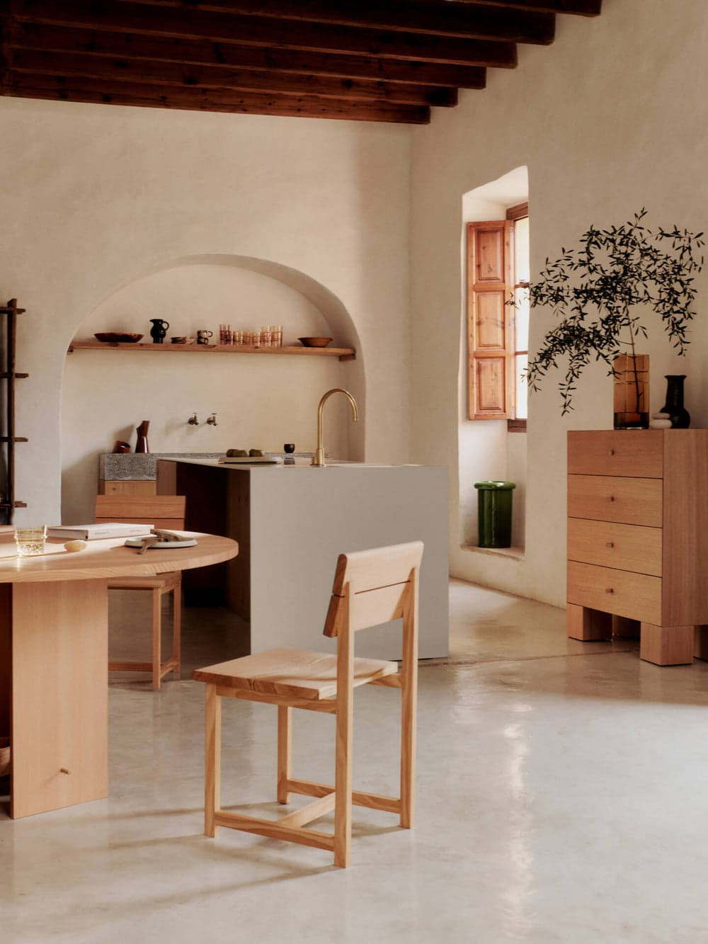 Ferm Living Aukko Dining Table - Ø140 - Douglas Fir — фото 5