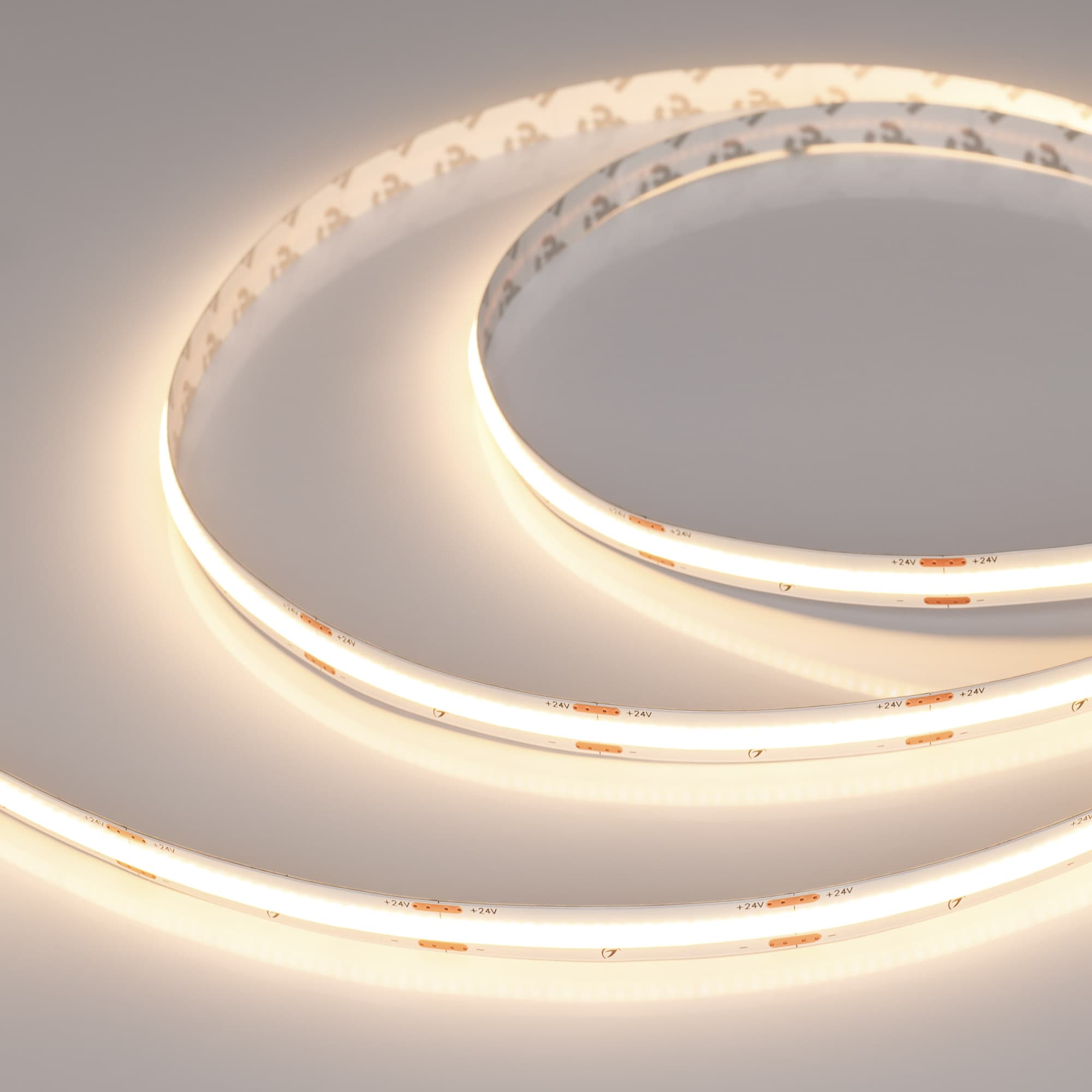 Светодиодная лента COB-X420-10mm 24V Warm3000 (4.8 W/m, IP20, 15m) (Arlight, 5 лет) 048823