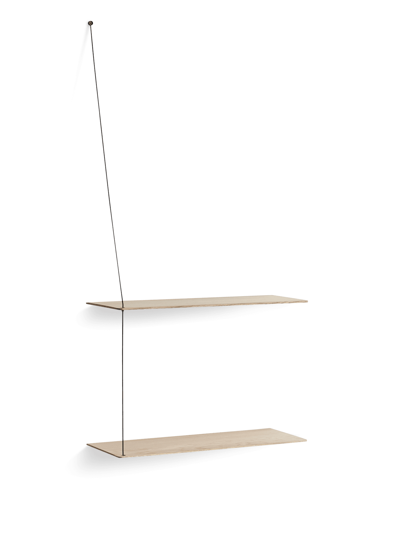 WOUD Stedge shelf (60 cm) - White pigmented oak