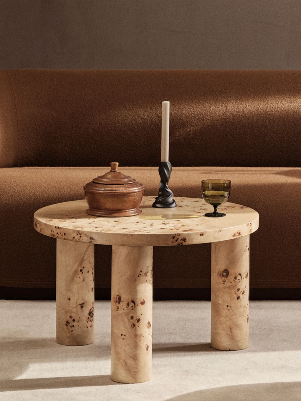 Ferm Living Post Coffee Table - Small - Poplar Burl Veneer — фото 3