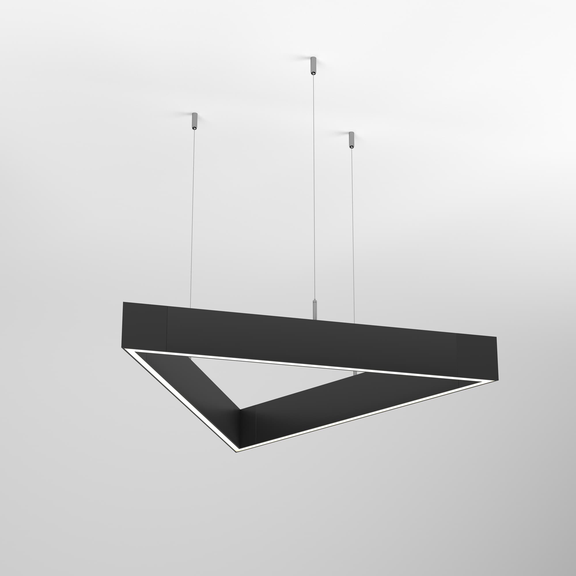 Светильник ALT-LINEAIR-TRIANGLE-FLAT-UPDOWN-DIM-1375-130W Warm3000 (BK, 100 deg, 230V) (Arlight, IP20 Металл, 3 года) 040636