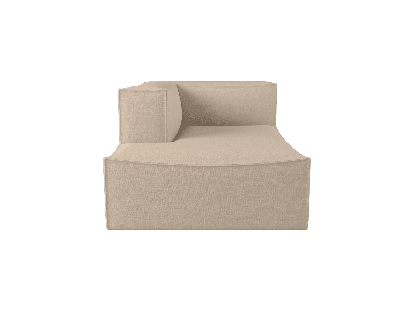 Ferm Living Catena Sofa Chaise Longue Left L600 - Rich Linen - Natural