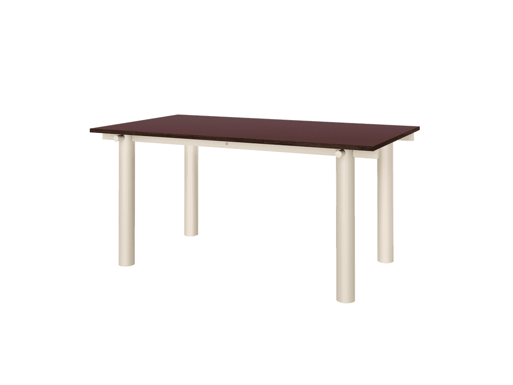 Ferm Living Atura Dining Table - Light Cashmere/Burgundy Linoleum — фото 5