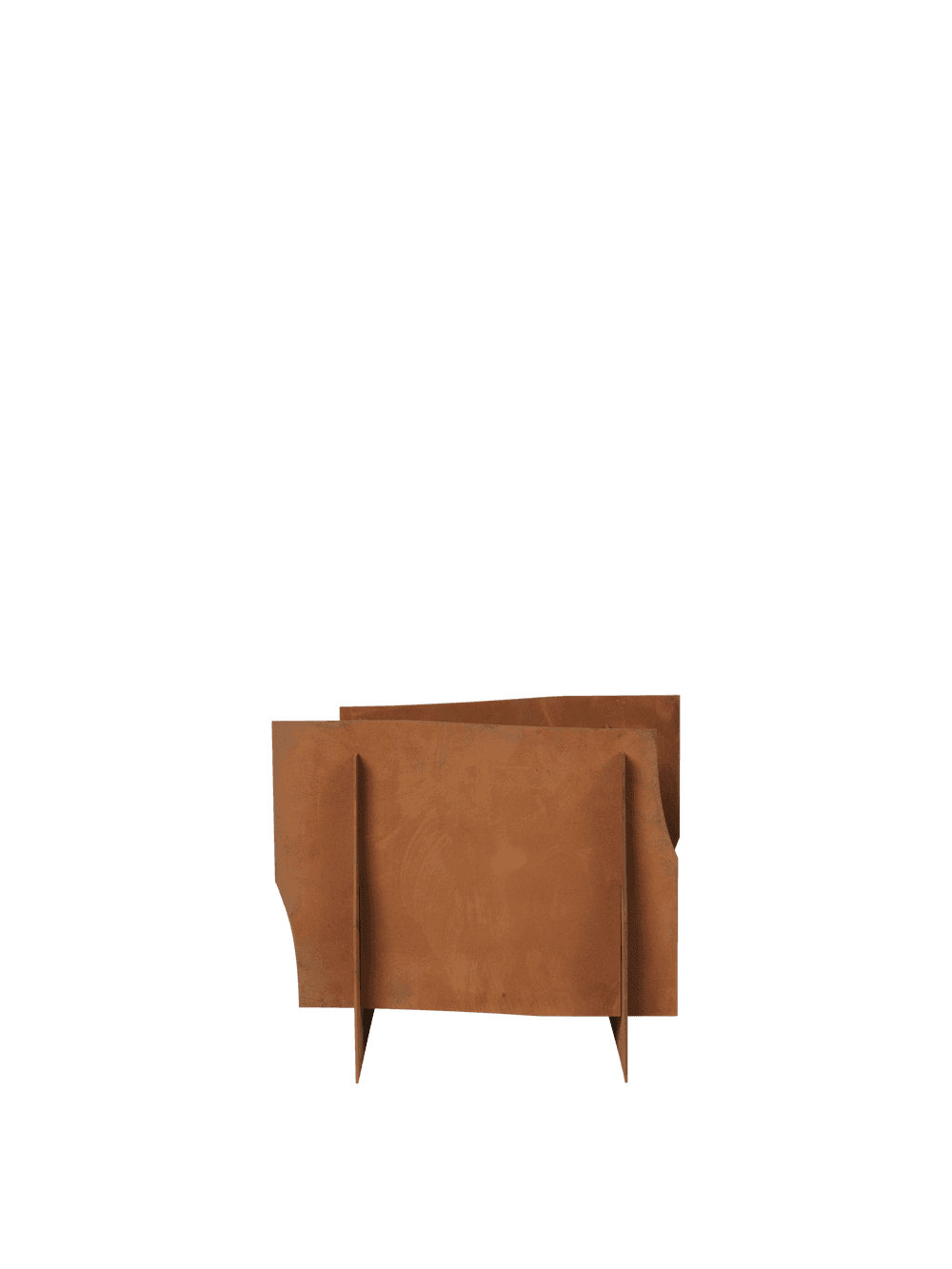 Ferm Living Lapel Planter - Square - Rust — фото 4