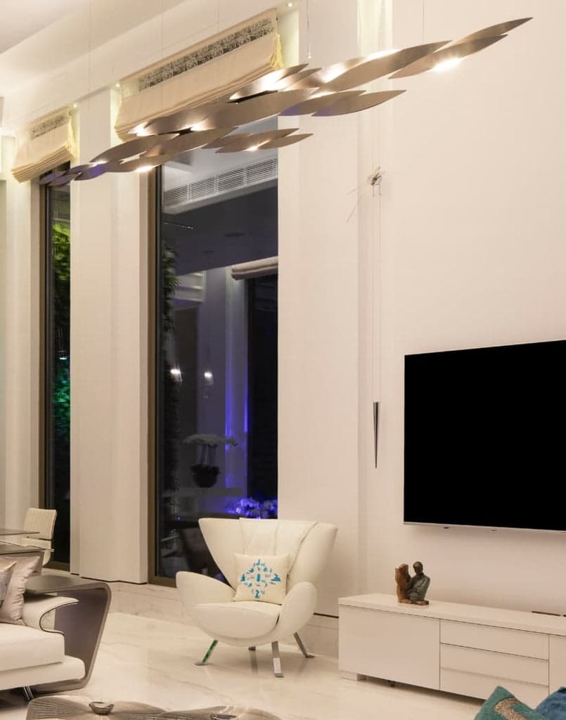 Terzani I lucci argentati linear chandelier — фото 7