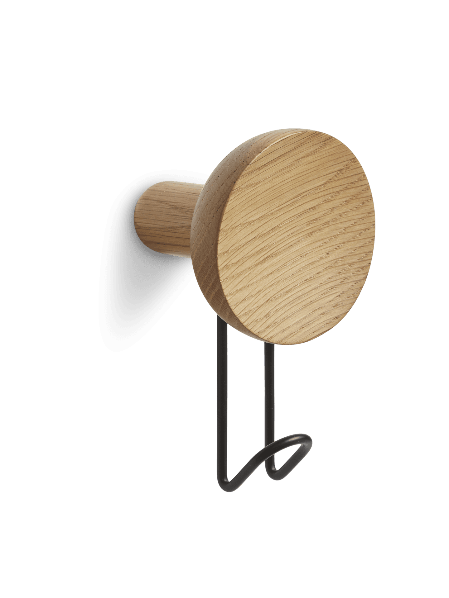 WOUD Around wall hanger (Large) - Oak/Black