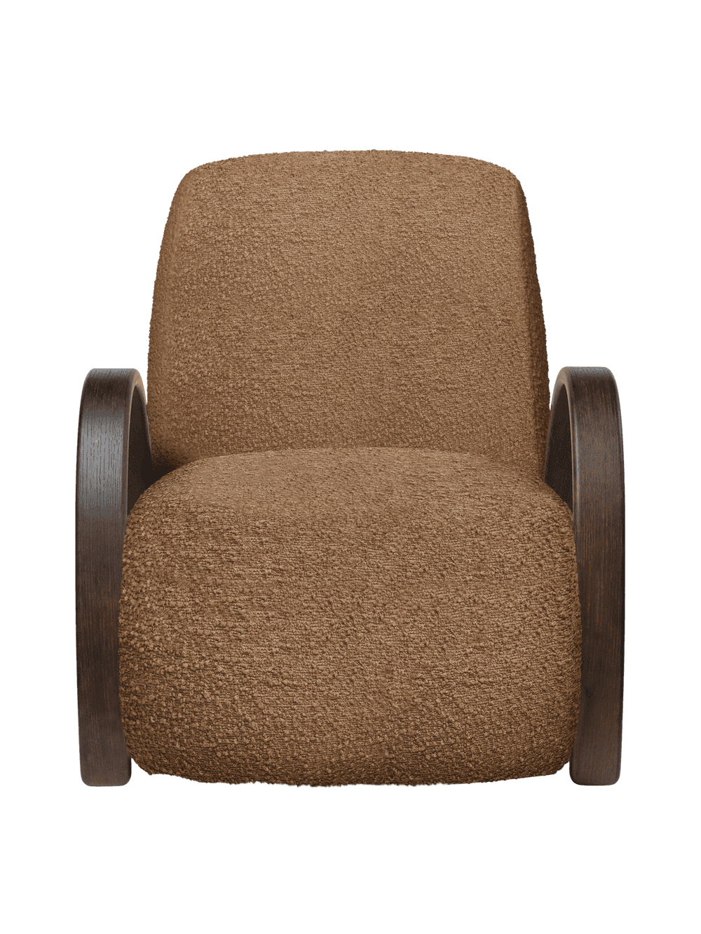 Ferm Living Buur Lounge Chair - Raw Bouclé - Tan — фото 3