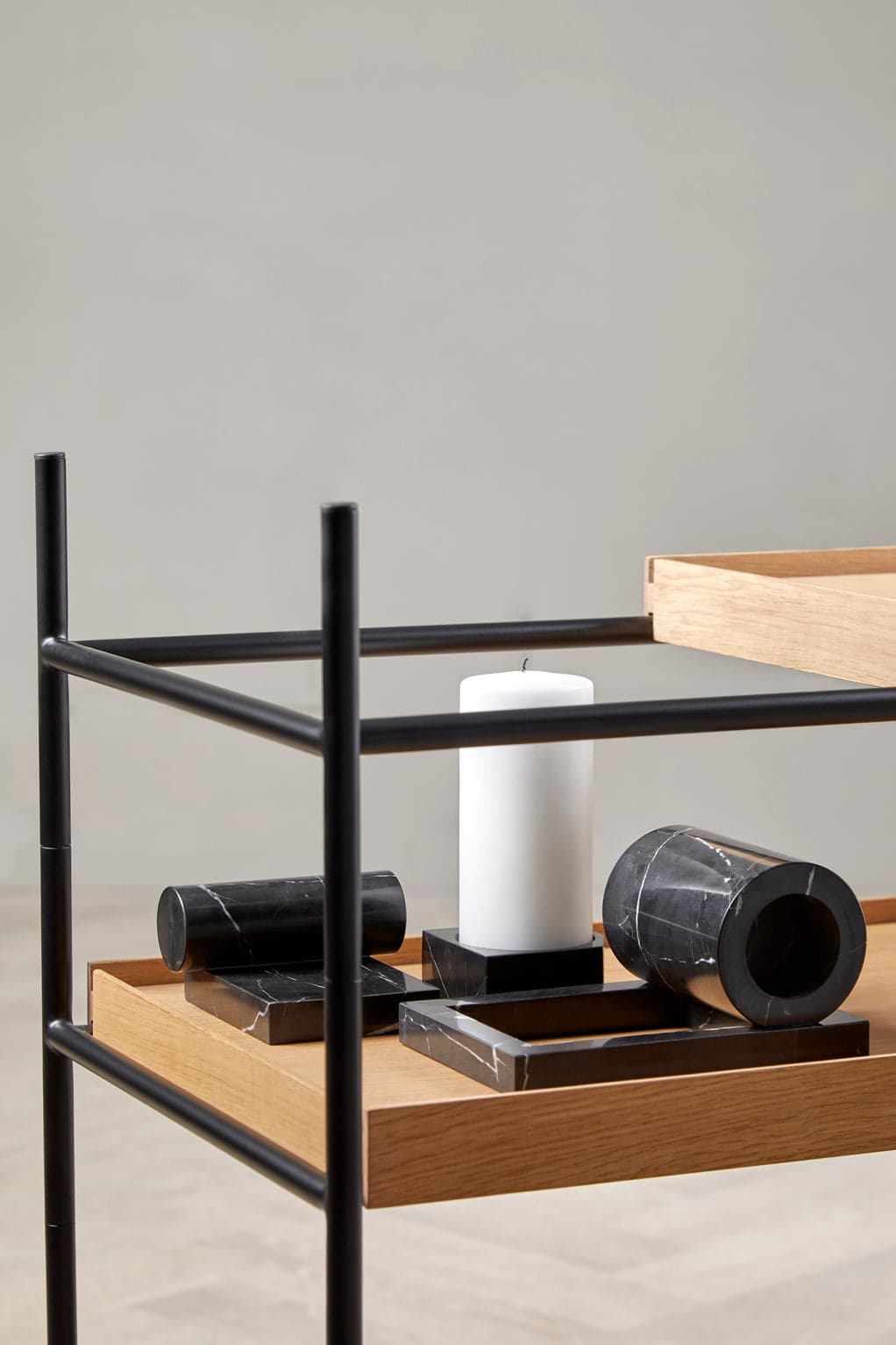 WOUD Jeu de dés 3 candle holder - Black — фото 6