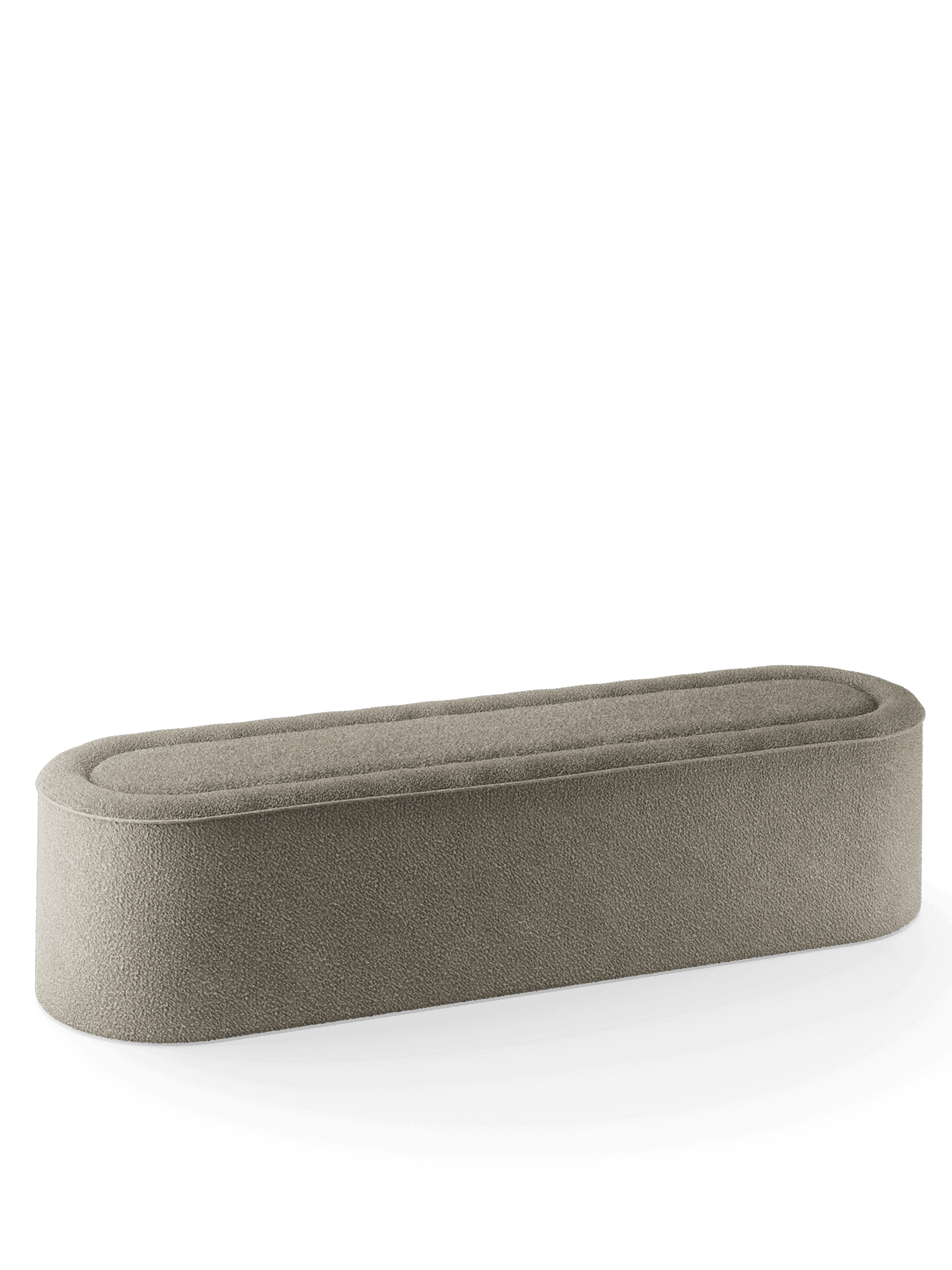 WOUD Praline bench (178 cm) - Natural bouclé
