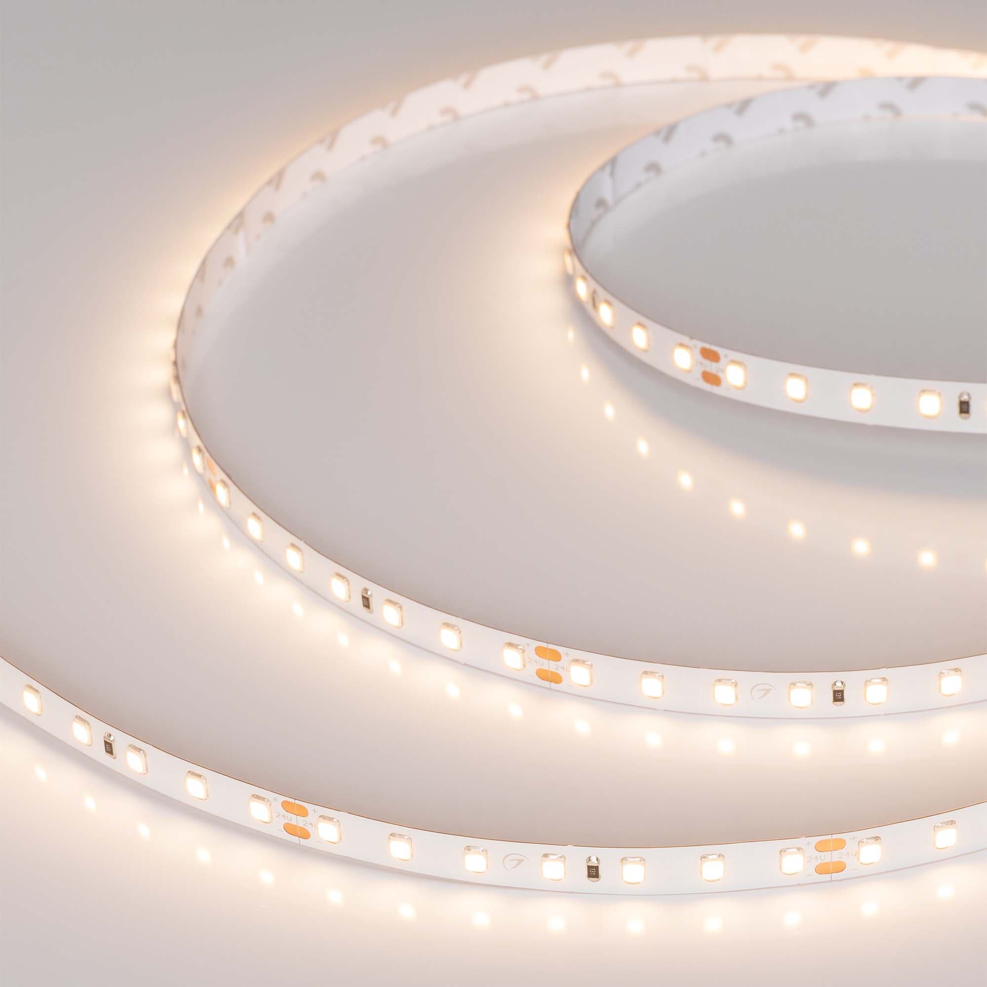 Светодиодная лента RT 2-5000 24V Warm3000 1.6x (2835, 490 LED, CRI98) (Arlight, 10 Вт/м, IP20) 021453(1)
