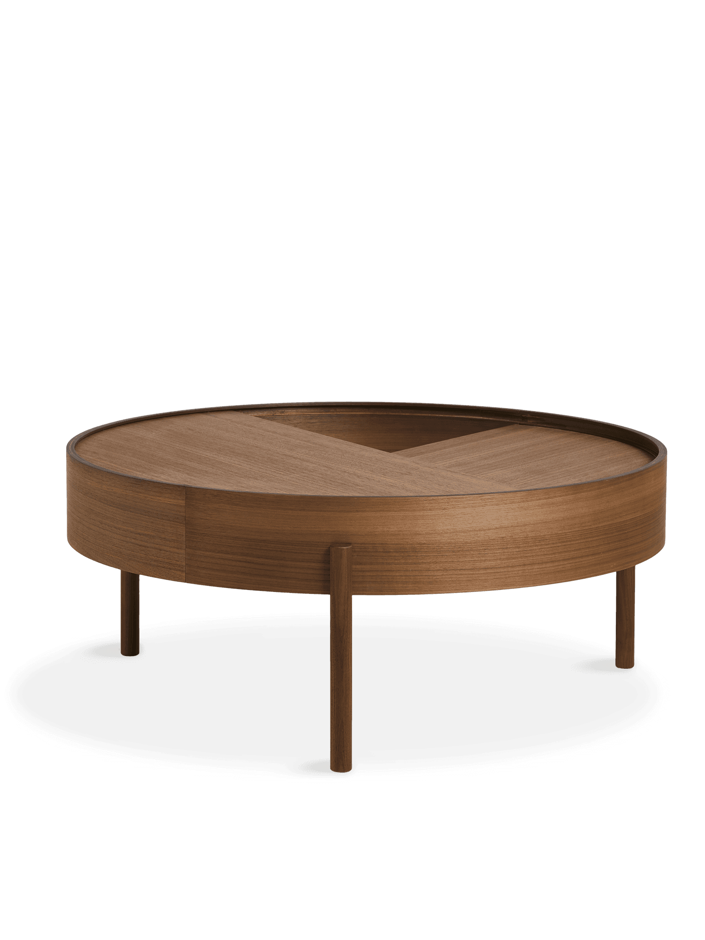 WOUD Arc coffee table (89 cm) - Walnut