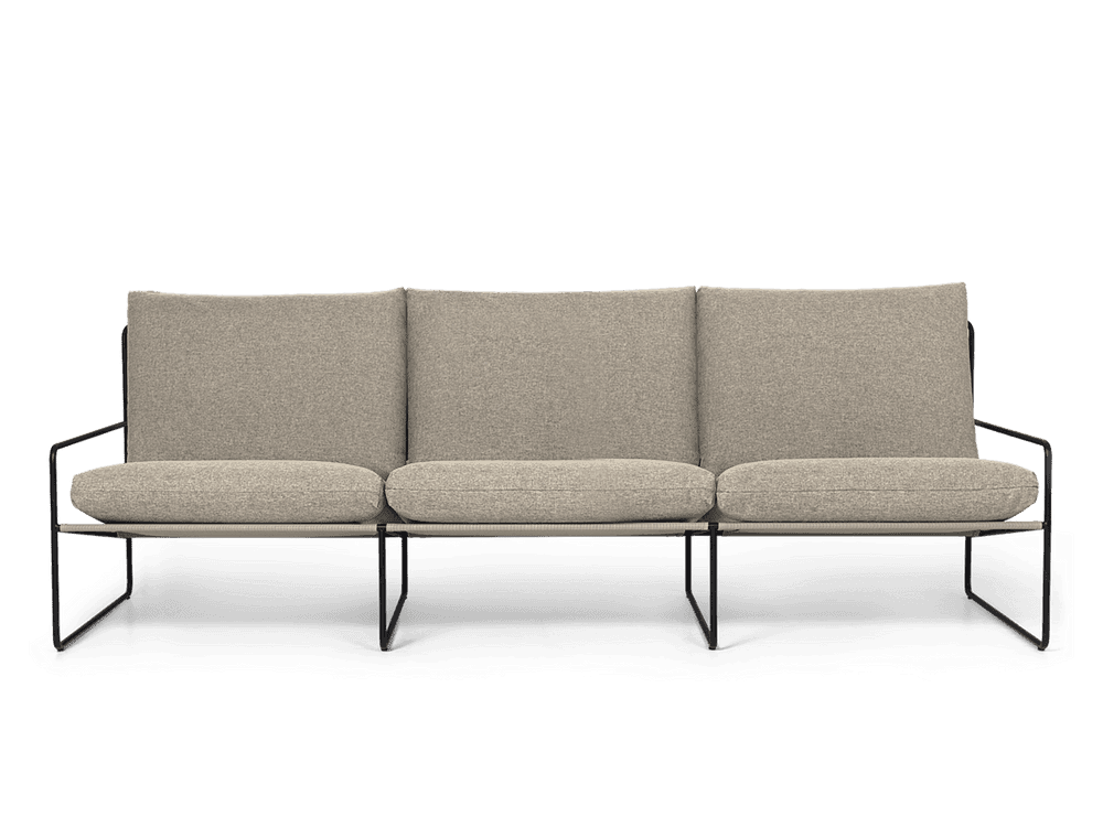 Ferm Living Desert 3-seater - Black - Dolce - Dark Sand — фото 2