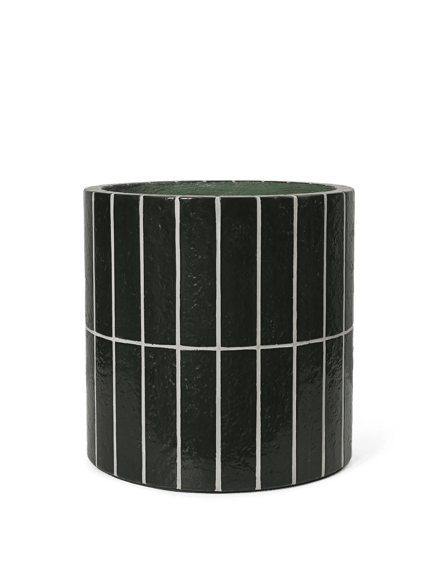 Ferm Living Pillar Plant Pot - Dark Green