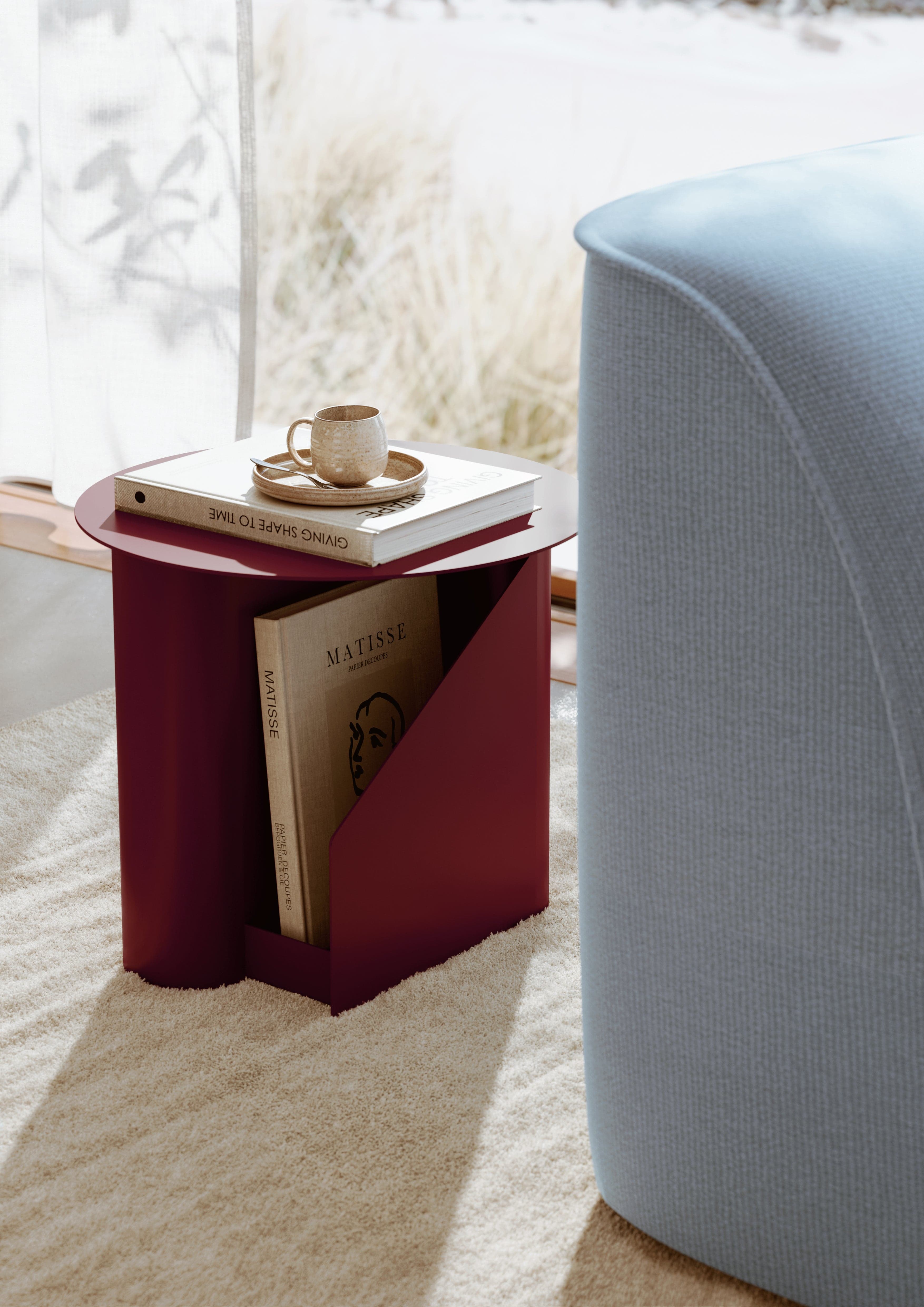 WOUD Sentrum side table - Deep red — фото 3