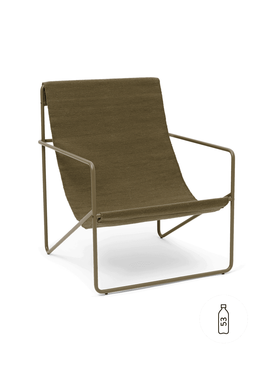 Ferm Living Desert Lounge Chair - Olive - Olive