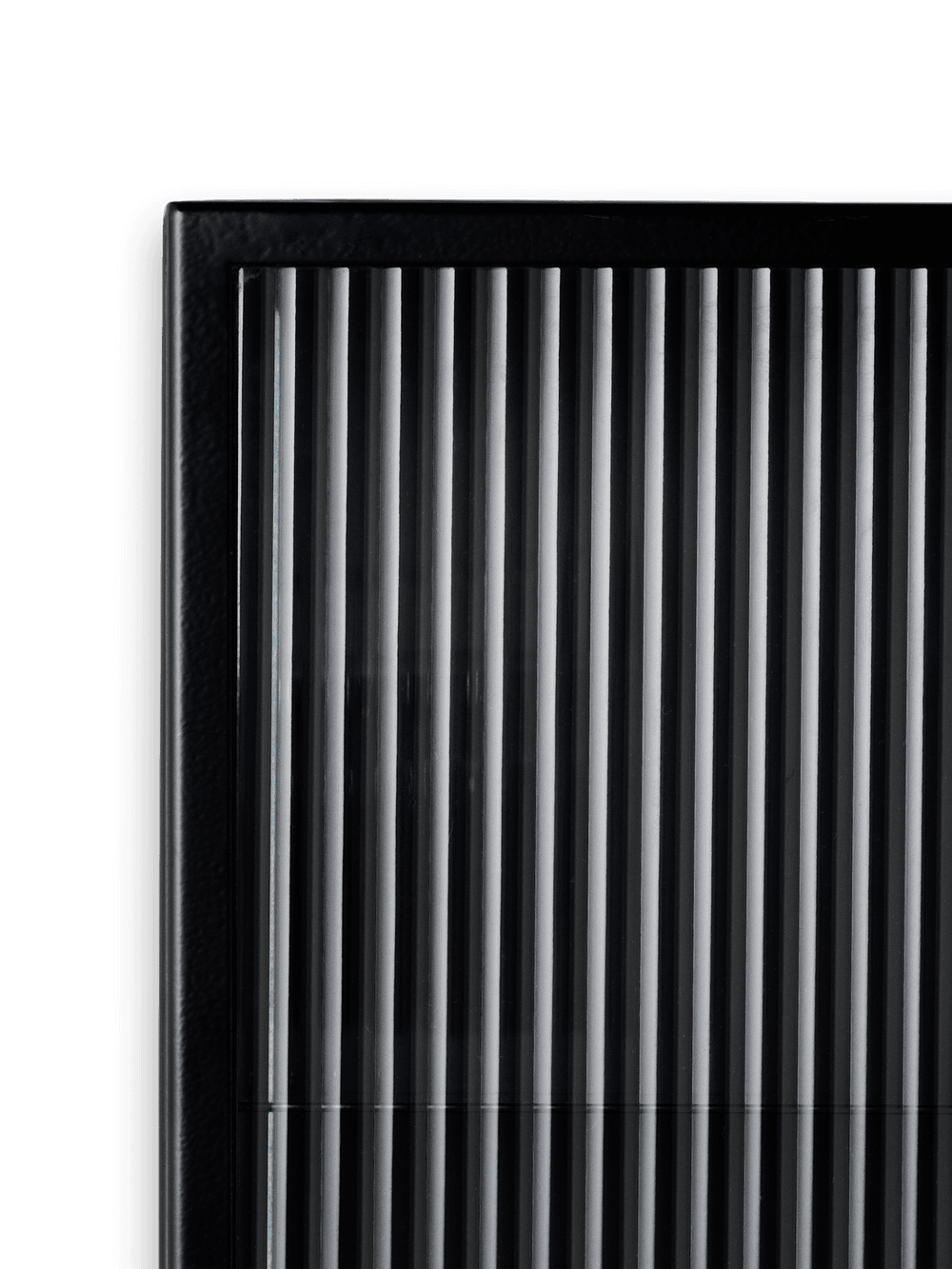 Ferm Living Haze Wall Cabinet - Reeded Glass - Black — фото 8