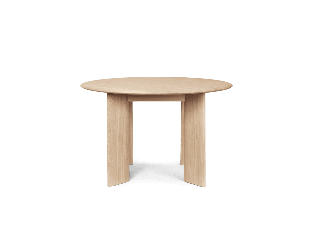Ferm Living Bevel Table - Round Ø117 - White Oiled Oak — фото 2