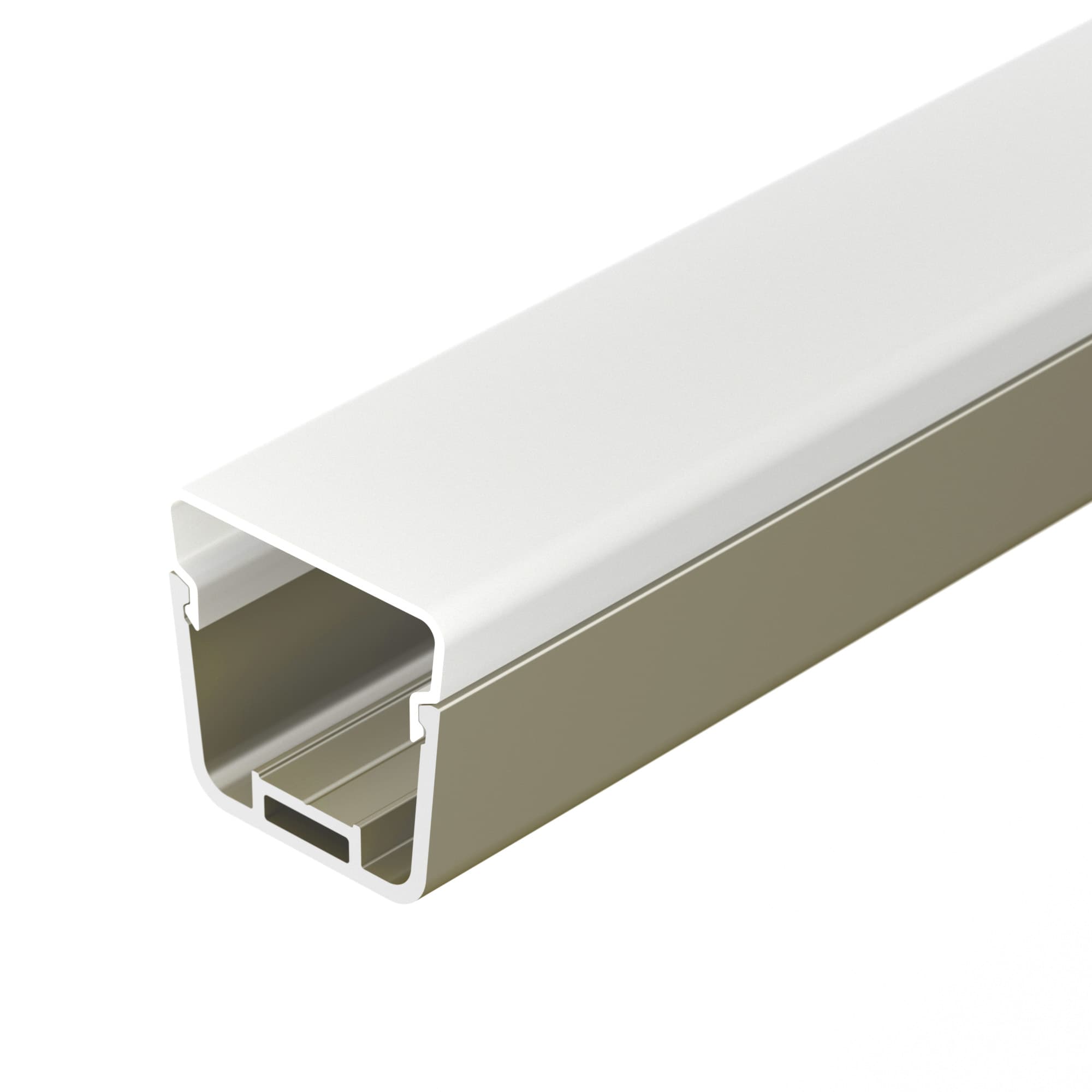 Профиль с экраном LINE-D-3734-2000 TETRA OLIVE GREY+OPAL (Arlight, Алюминий) 055098