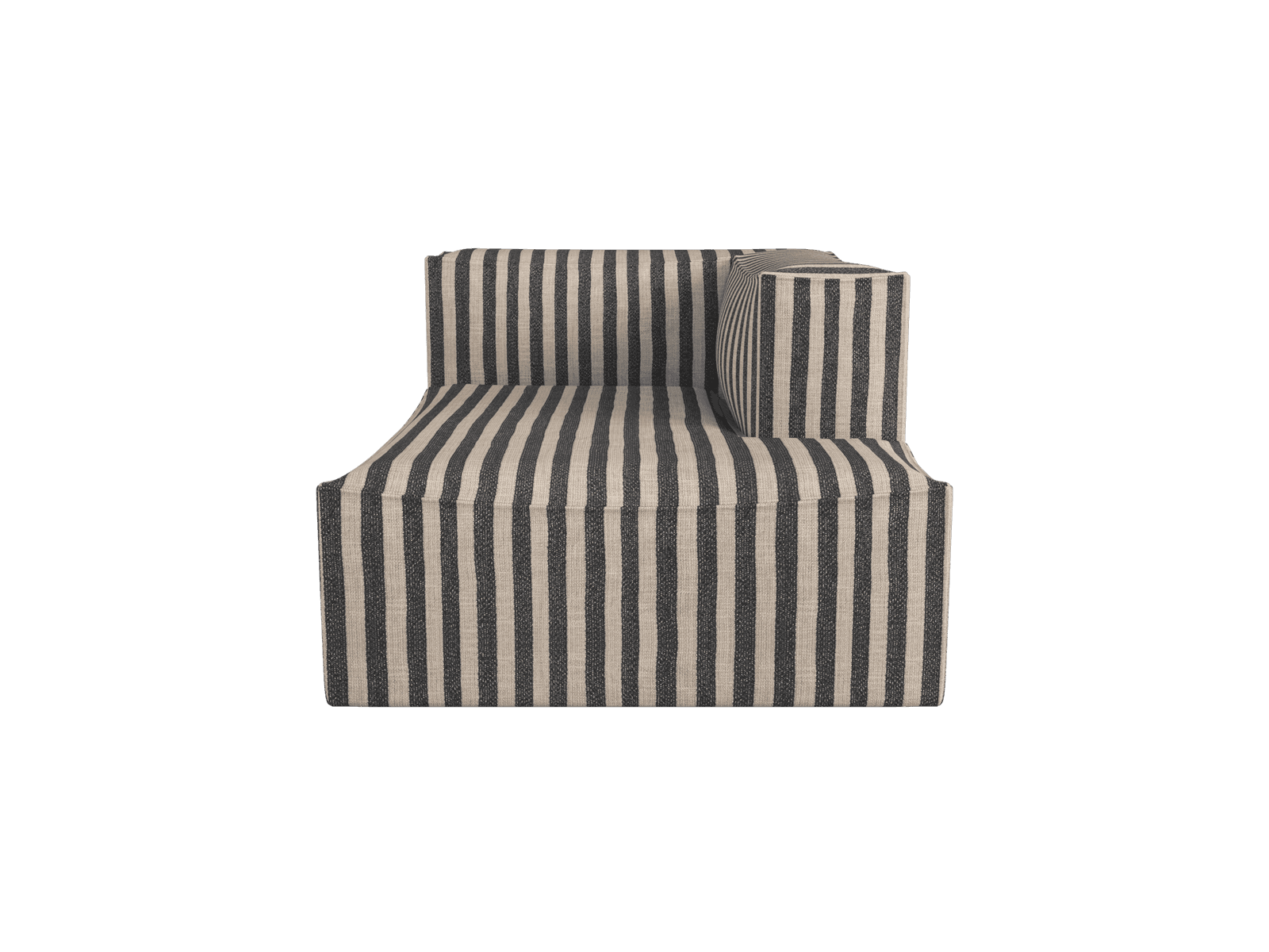 Ferm Living Catena Sofa Chaise Longue Right L601 - Louisiana - Sand/Black